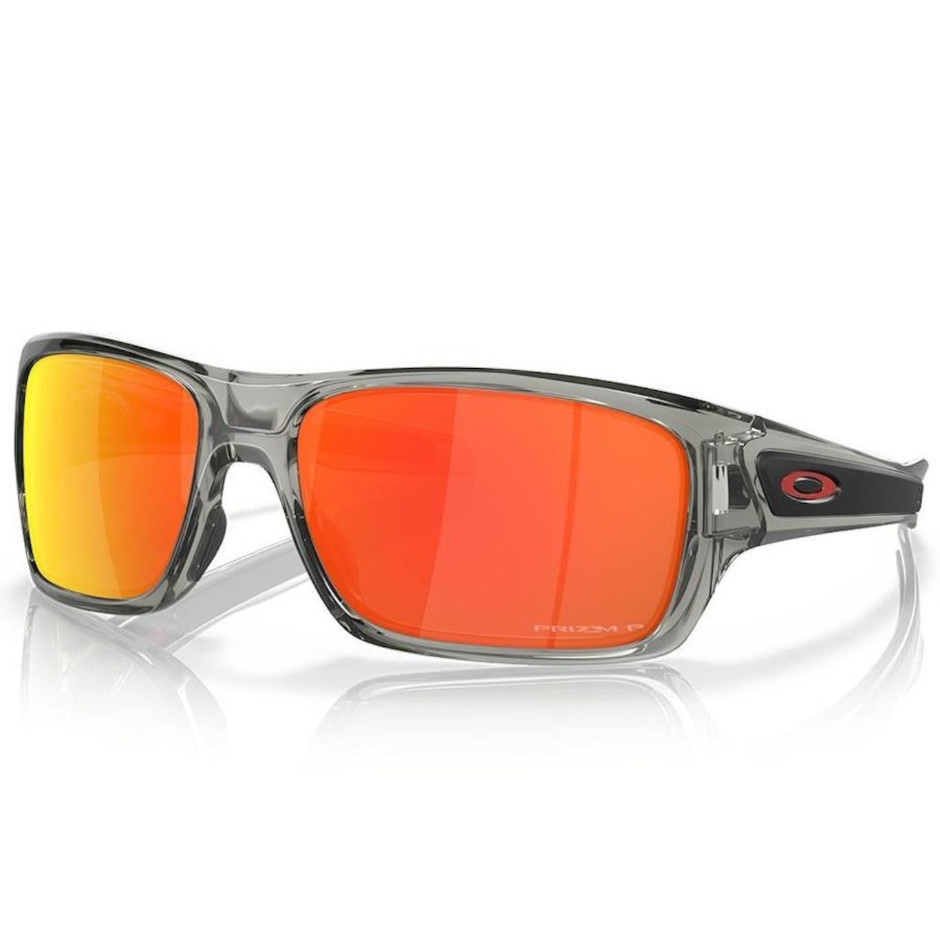 Óculos De Sol Masculino Oakley Turbine Grey Ink Prizm Ruby Polarized - Foto 1