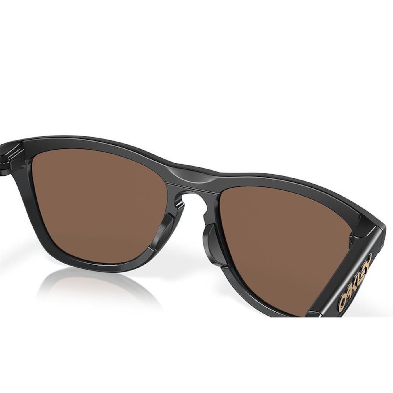 Óculos de Sol Unissex Oakley Frogskins Hybrid Matte Carbon 655 - Foto 2