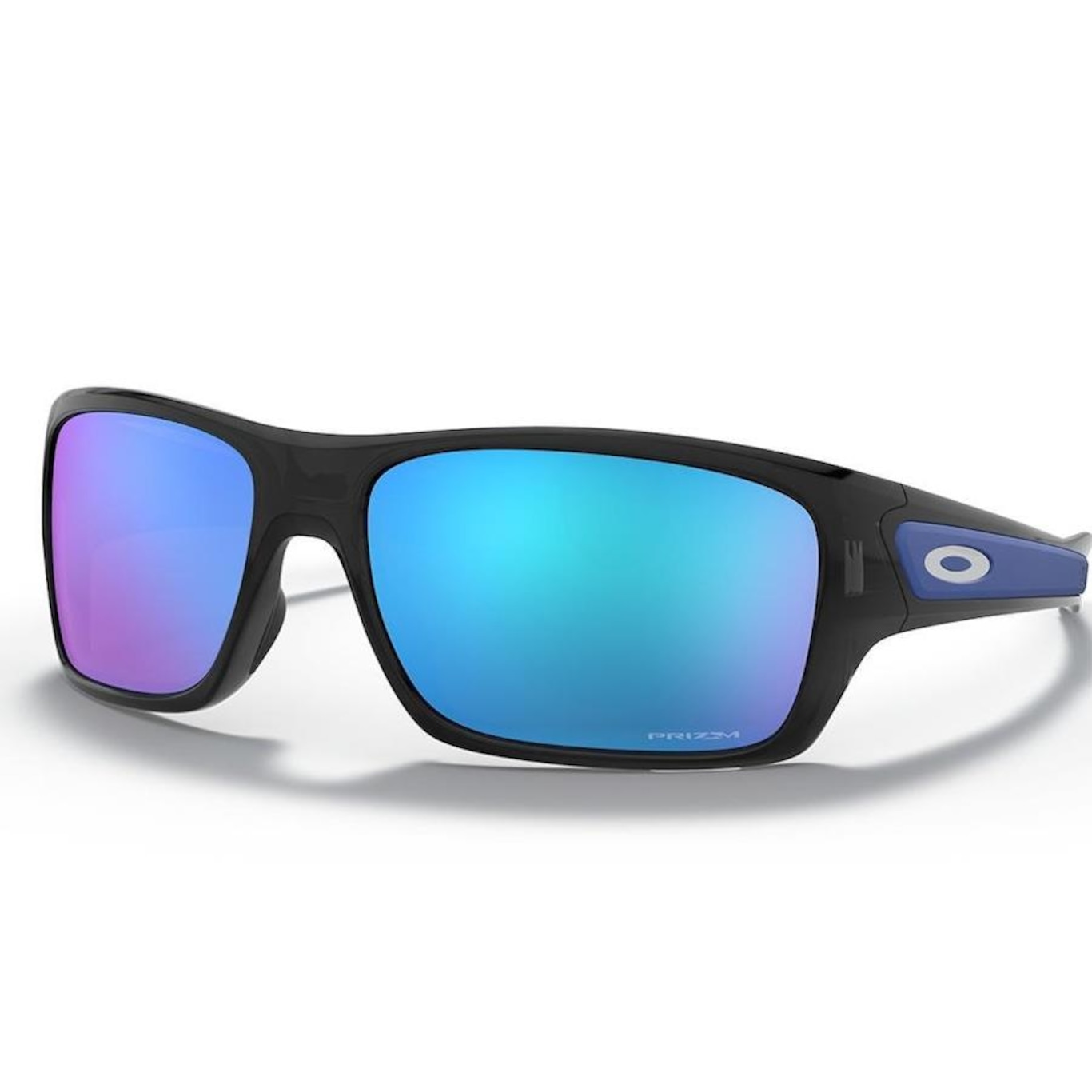 Óculos De Sol Masculino Oakley Turbine Black Ink Prizm Sapphire - Foto 1