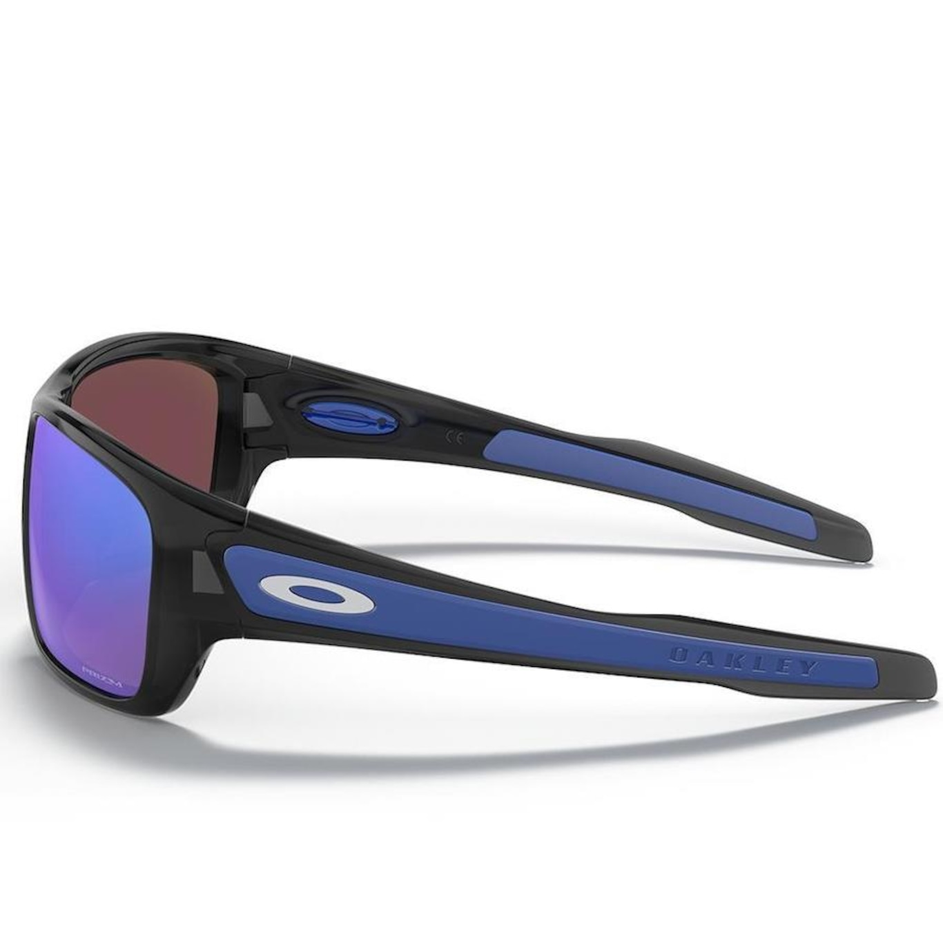 Óculos De Sol Masculino Oakley Turbine Black Ink Prizm Sapphire - Foto 2