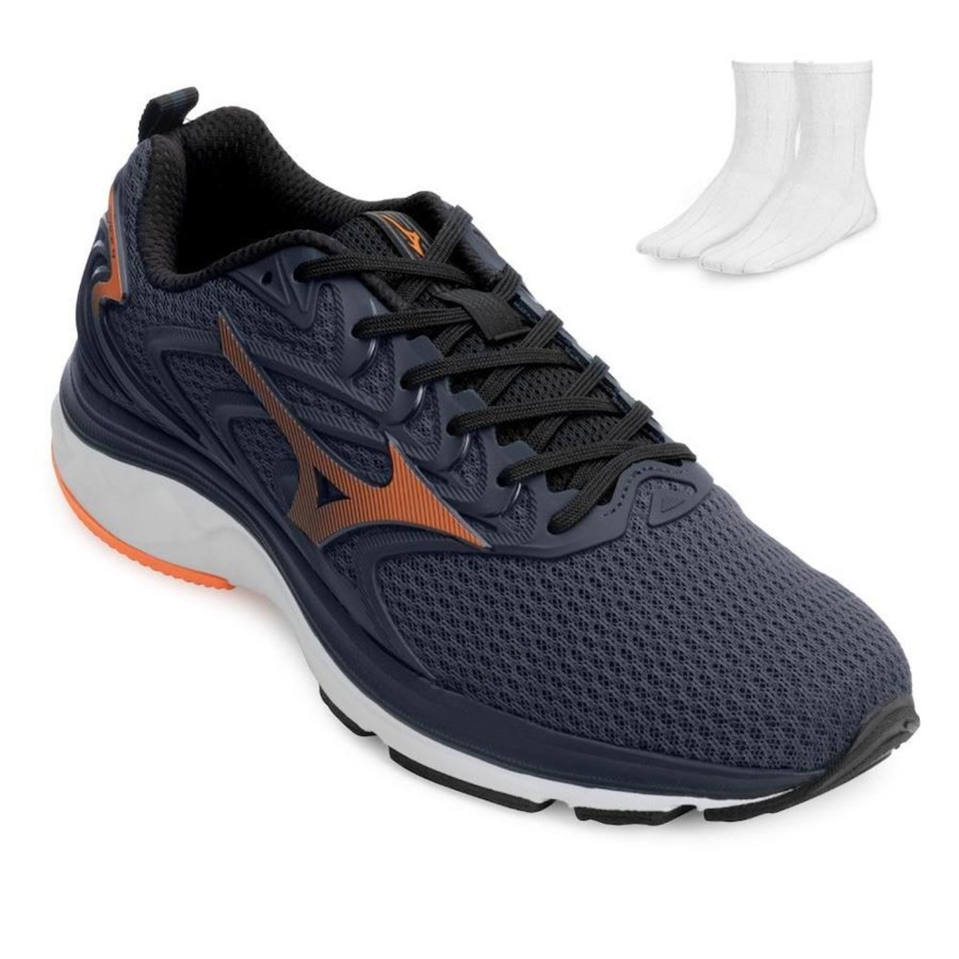 Kit Tênis Mizuno Space 4 + Meia - Masculino - Foto 1