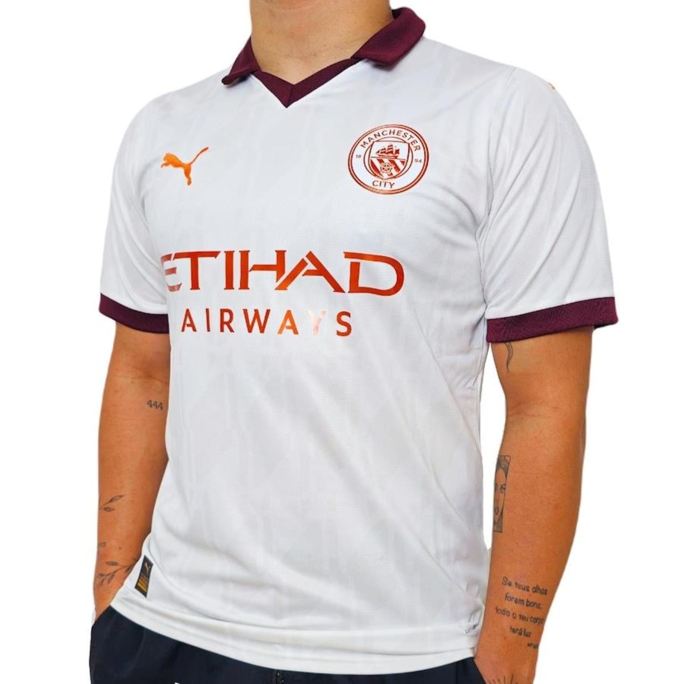 Camisa Manchester City Away Puma 2023/24 Uniforme 2 Torcedor - Masculina - Foto 3