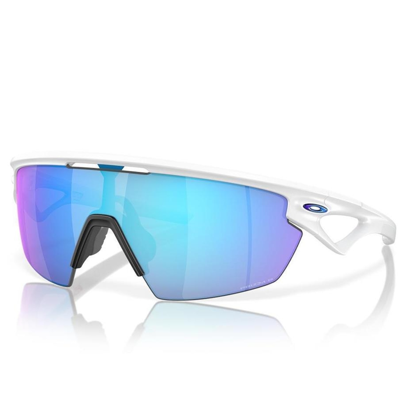 Óculos De Sol Unissex Oakley Sphaera Matte White Sapphire Polarized - Foto 1