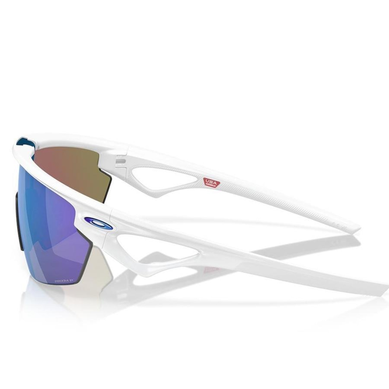 Óculos De Sol Unissex Oakley Sphaera Matte White Sapphire Polarized - Foto 3