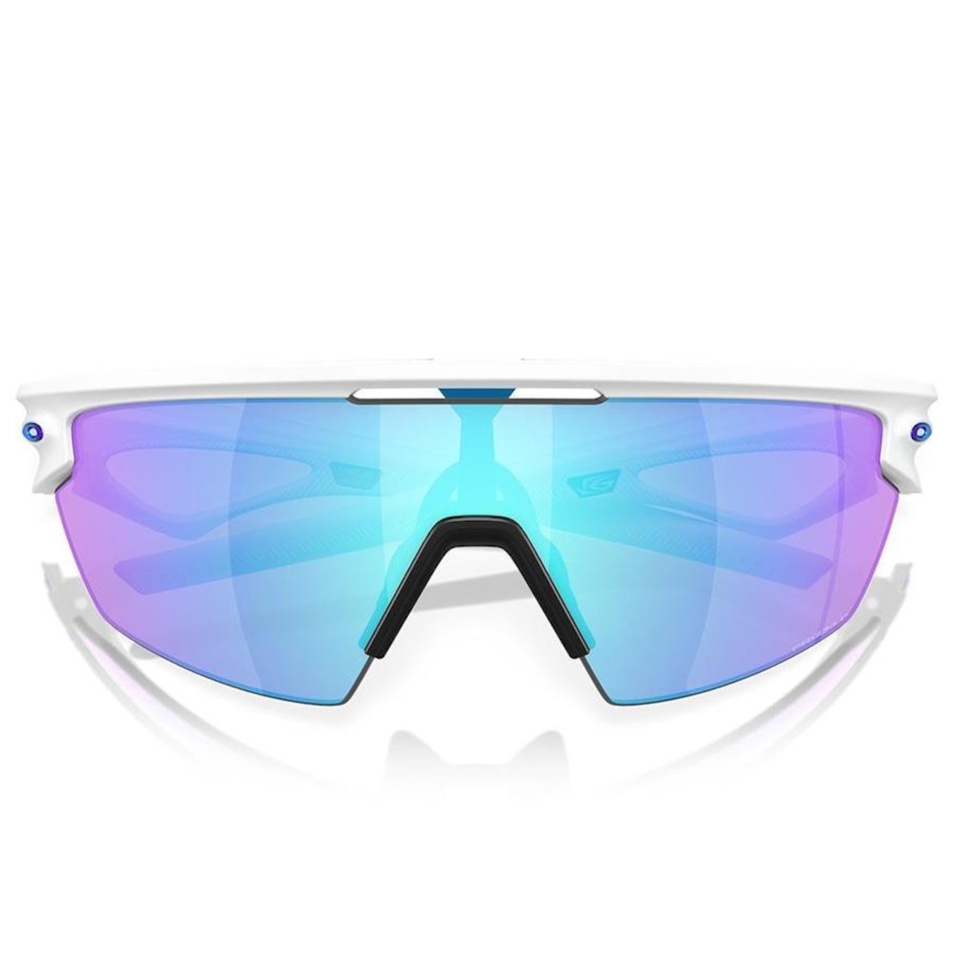 Óculos De Sol Unissex Oakley Sphaera Matte White Sapphire Polarized - Foto 4