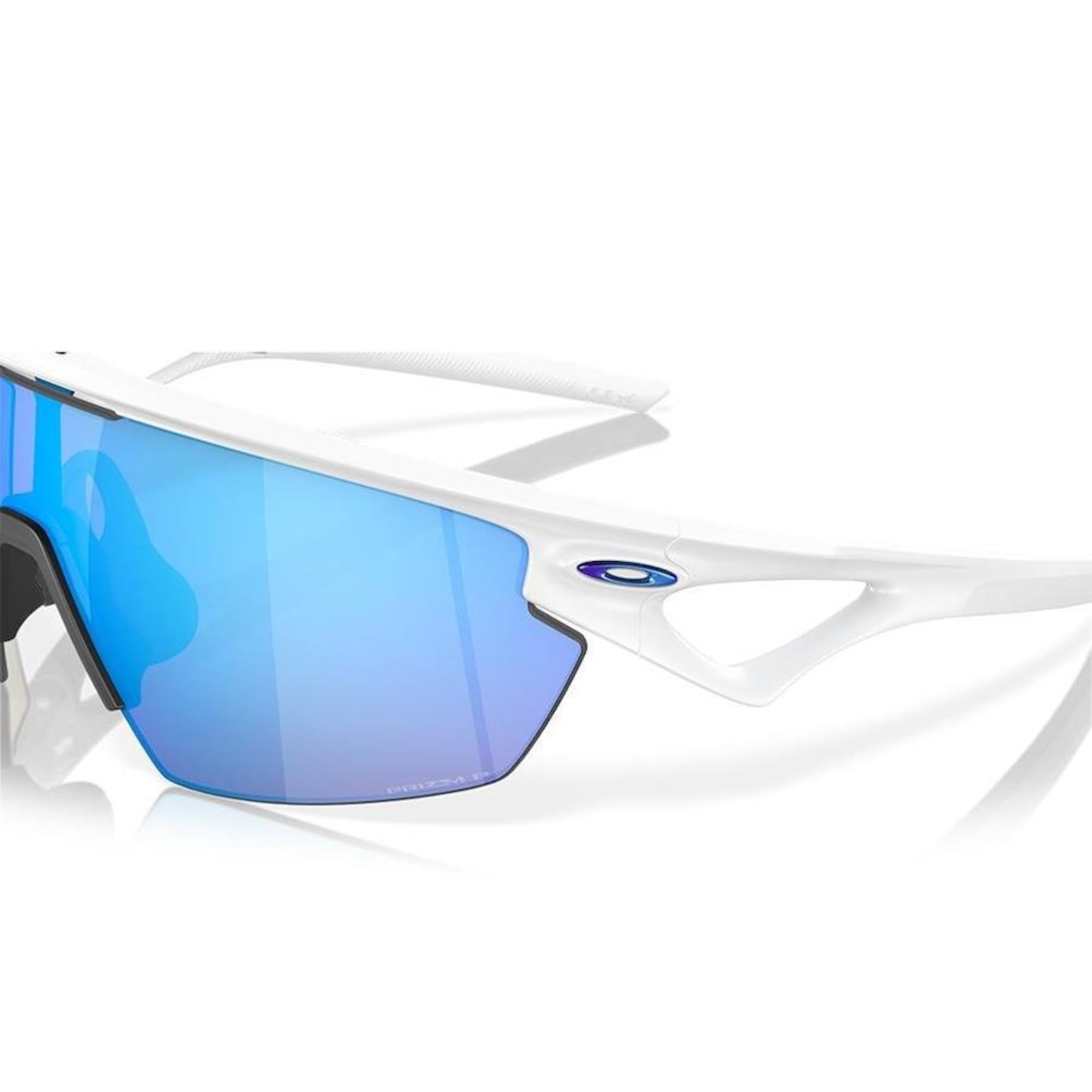 Óculos De Sol Unissex Oakley Sphaera Matte White Sapphire Polarized - Foto 6