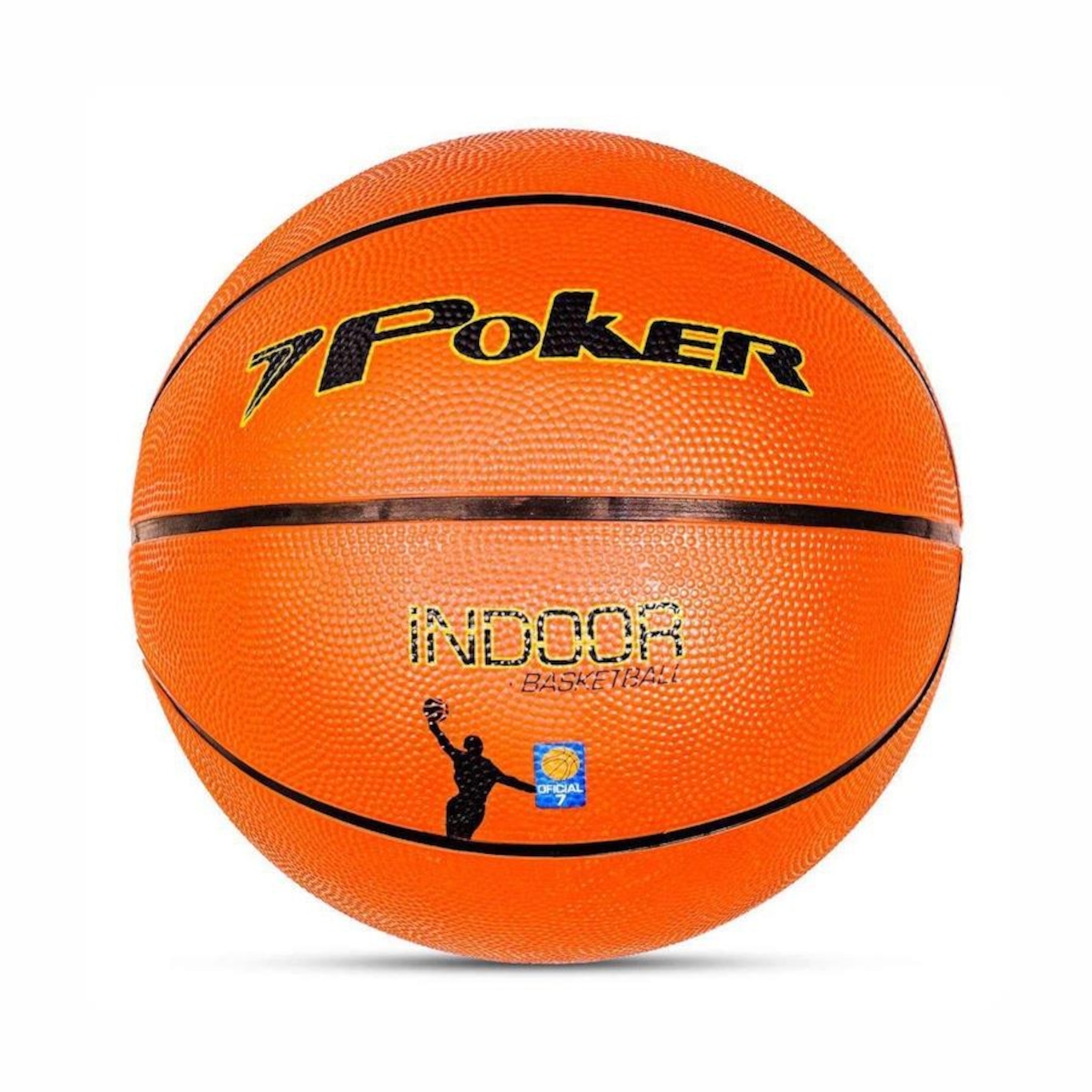 Bola De Basquete Poker Oficial N 7 Indoor Unissex - Foto 1