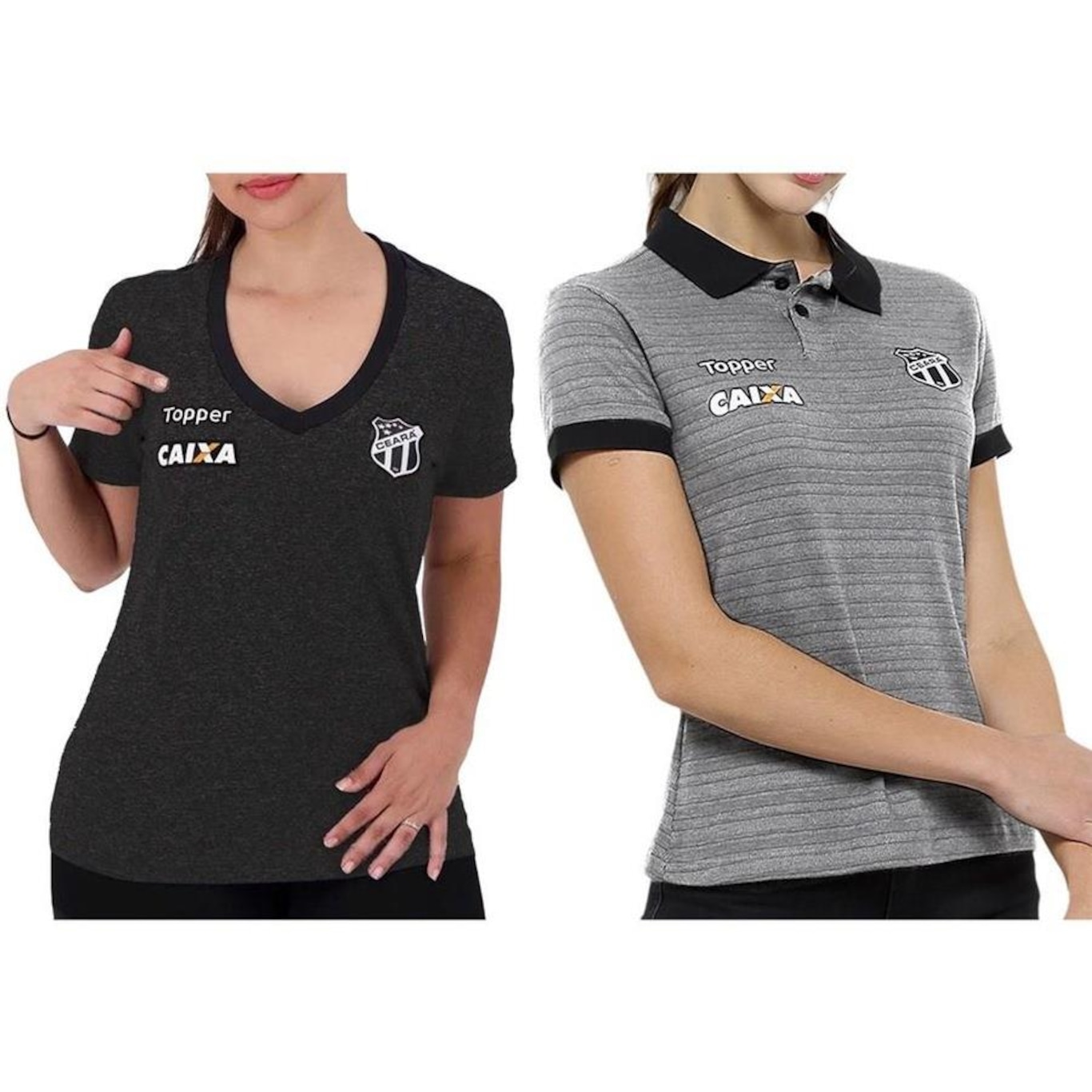 Kit Camisa do Ceará 2018 Topper - 2 Unidades - Feminino - Foto 1