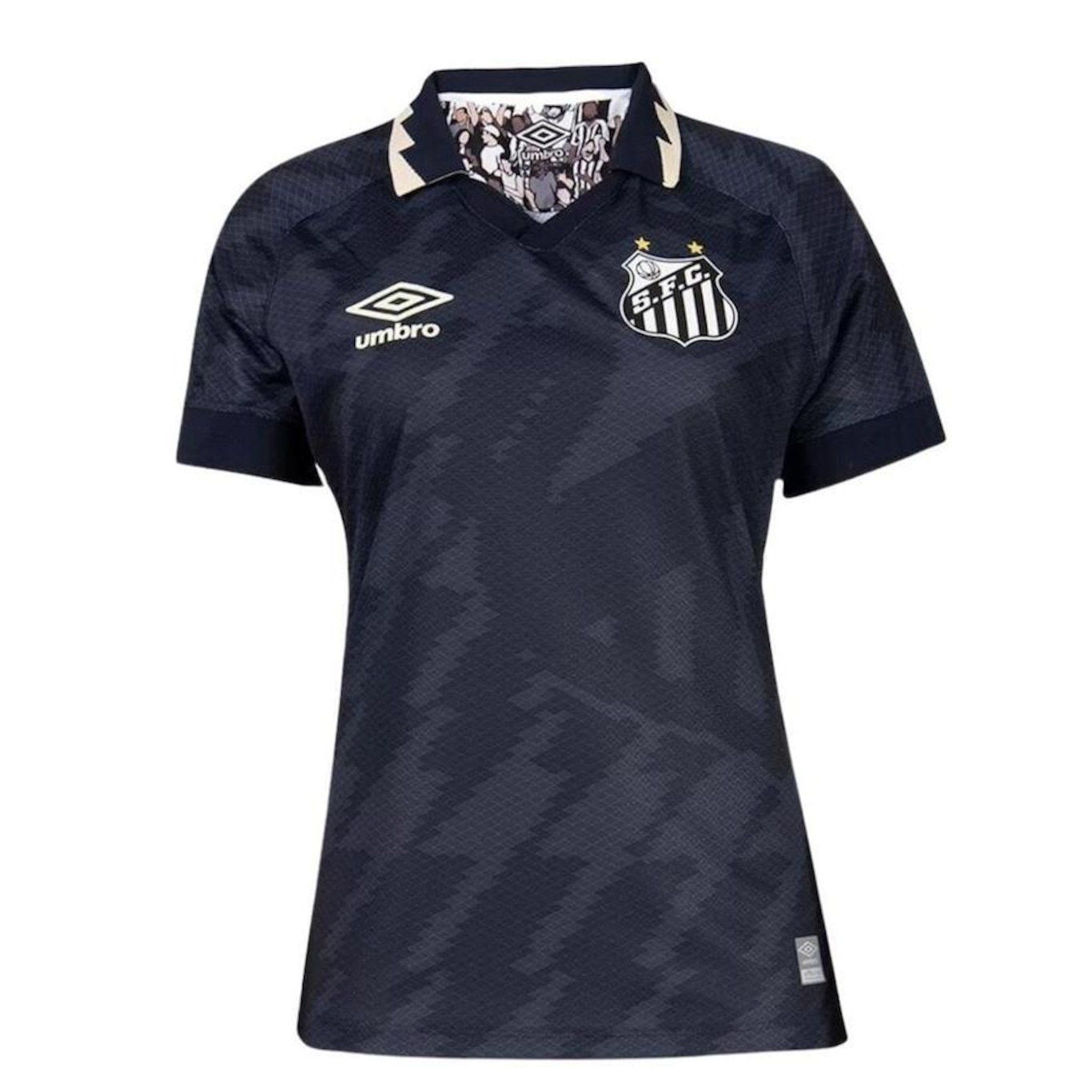 Camisa Pólo do Santos III 2021 Umbro - Feminina - Foto 1