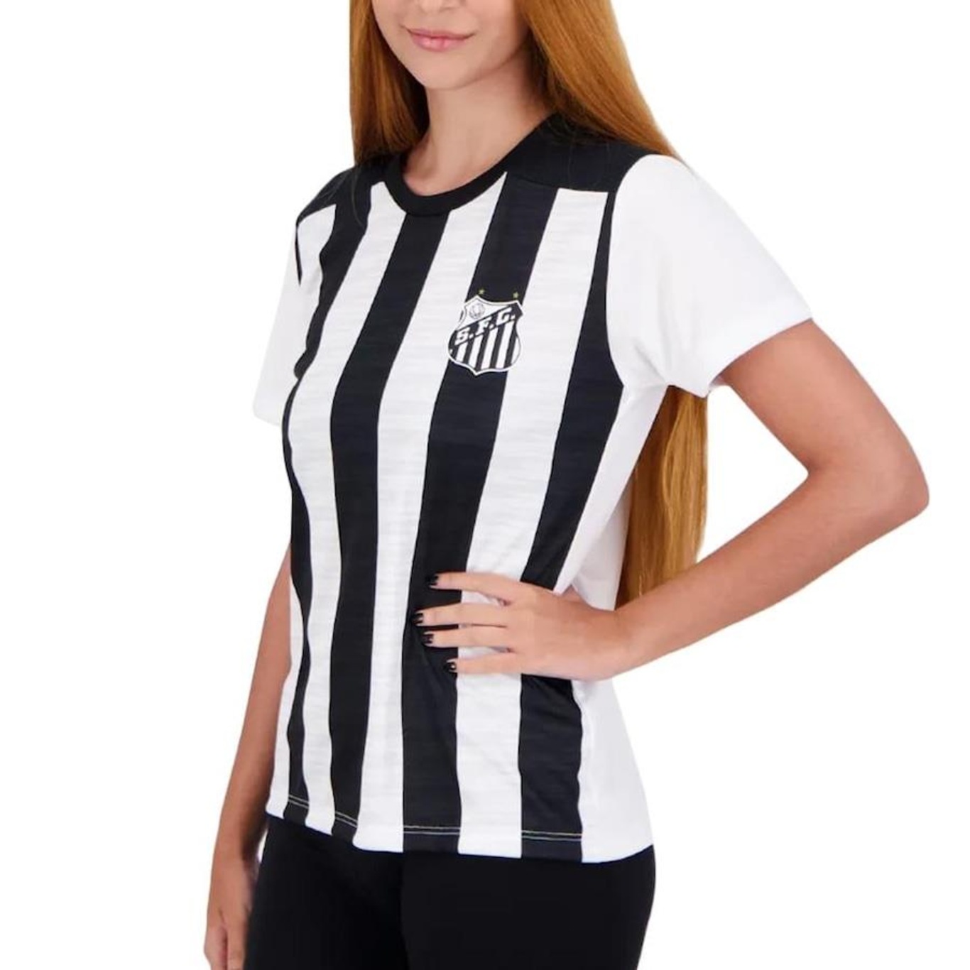 Camisa do Santos Majestic Braziline - Feminina - Foto 2