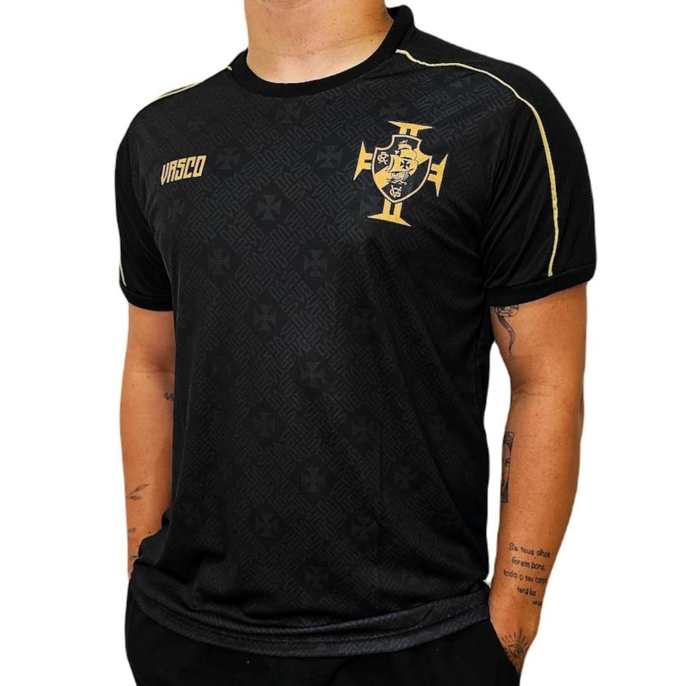 Camisa do Vasco da Gama Dawn Símbolo Gold Braziline - Masculina - Foto 2