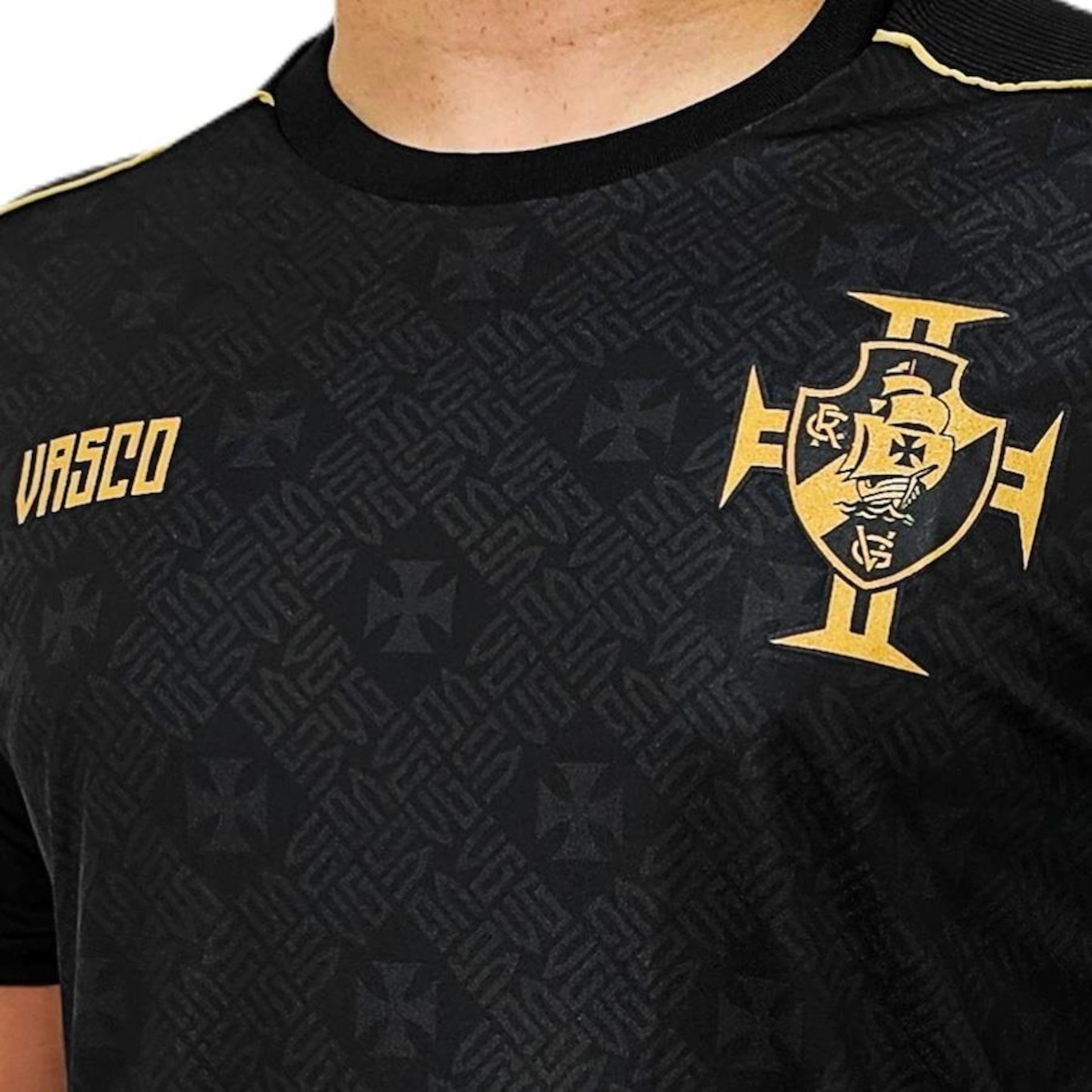 Camisa do Vasco da Gama Dawn Símbolo Gold Braziline - Masculina - Foto 3