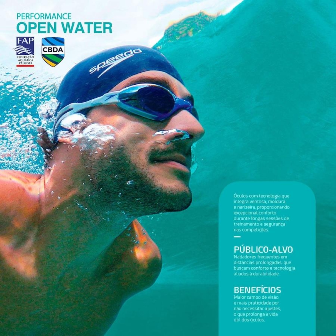 Óculos de Natação Speedo Espelhado Hydrovision Mr  - Adulto - Foto 3