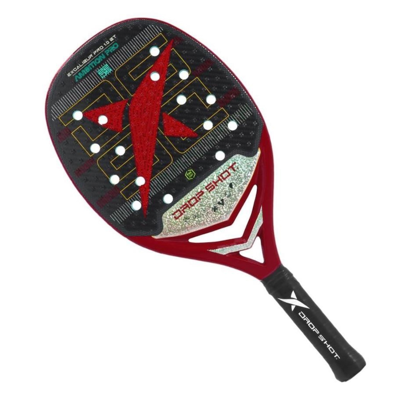 Raquete de Beach Tennis Drop Shot Excalibur Pro 1.0 2024 - Foto 1