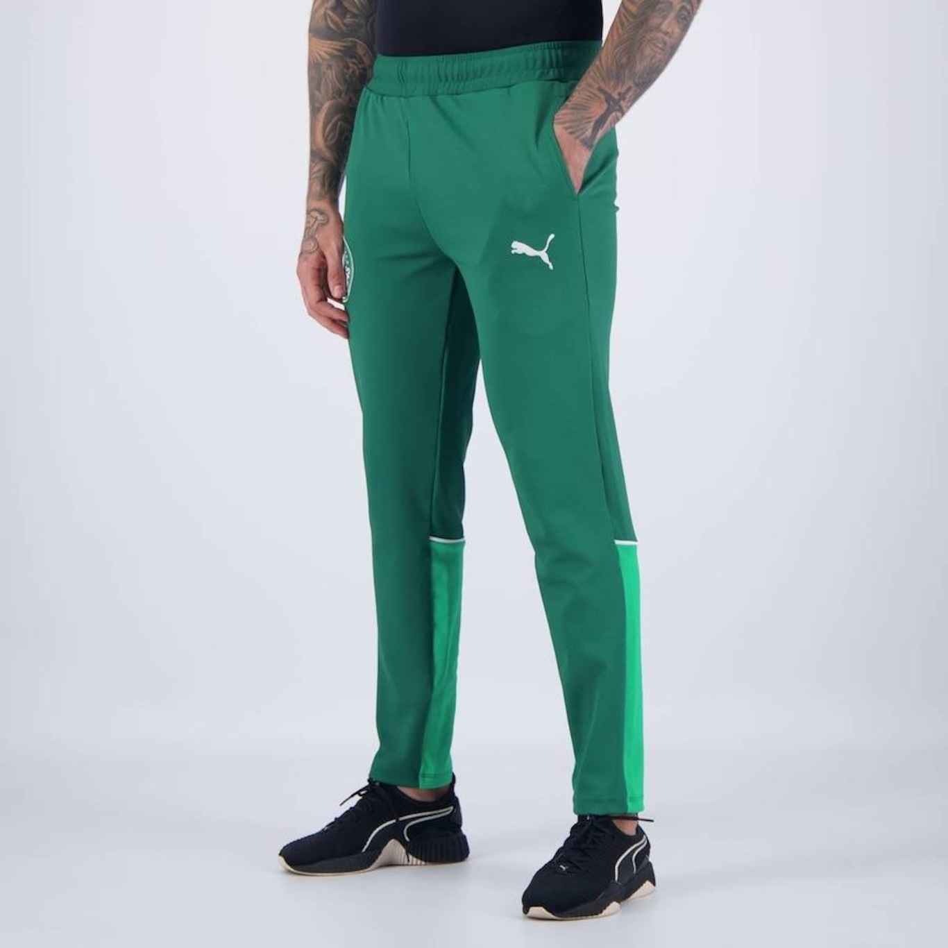 Calça Puma Palmeiras Casuals - Masculina - Foto 3