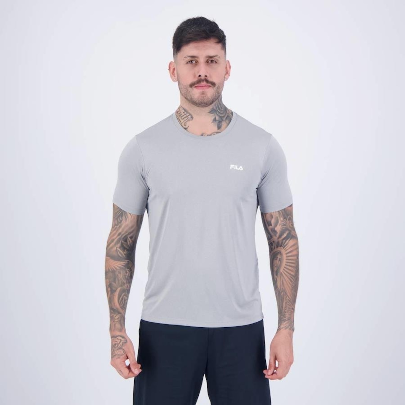 Camiseta Fila Sport Melange Lux - Masculina - Foto 1