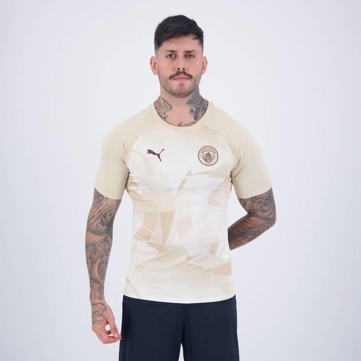 Camisa Puma Manchester City Pré Jogo 2025 Puma - Masculina - Foto 1