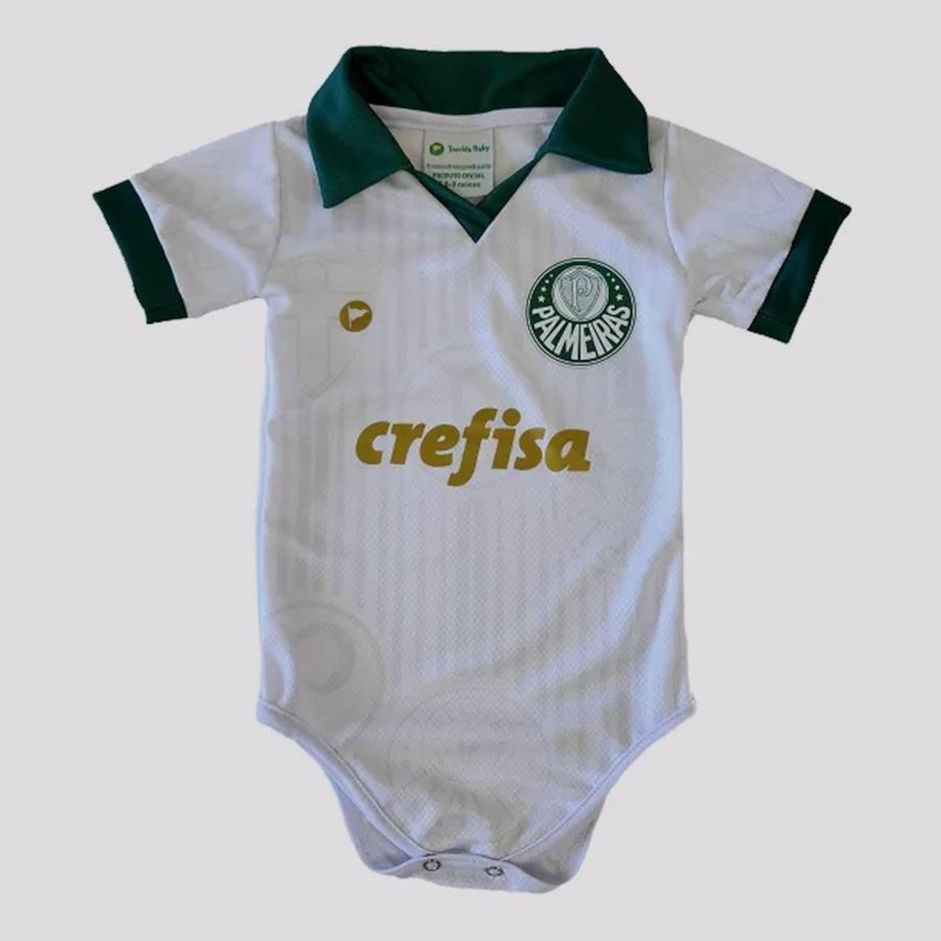 Body do Palmeiras Torcida Baby Premium 2024 - Infantil - Foto 1