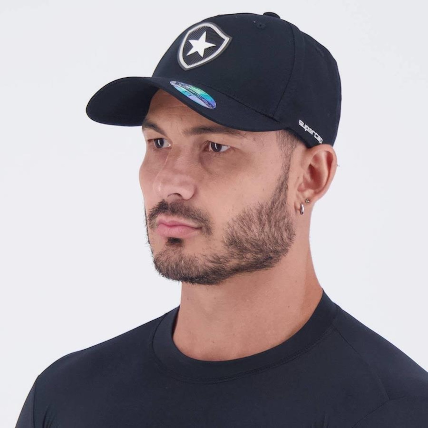 Boné Aba Curva Supercap Botafogo Americano - Snapback - Adulto - Foto 4