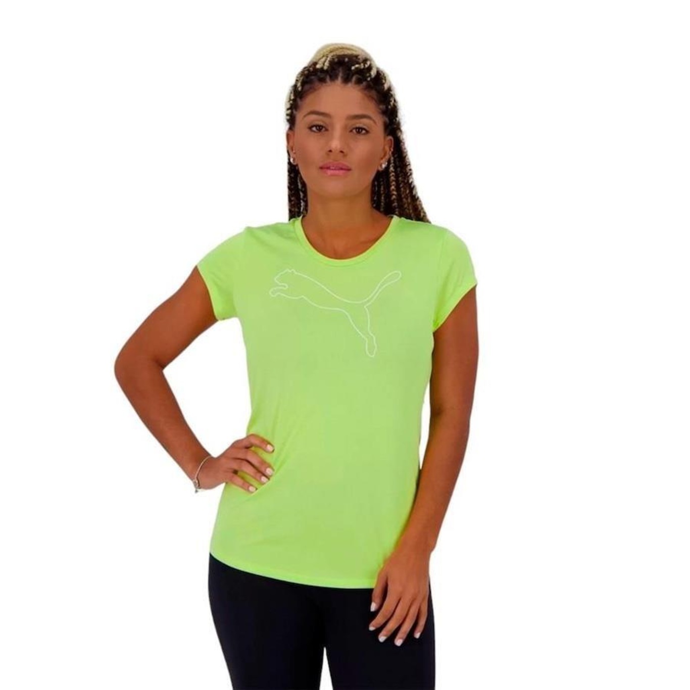 Camiseta Puma Performance Heather Cat - Feminina - Foto 2