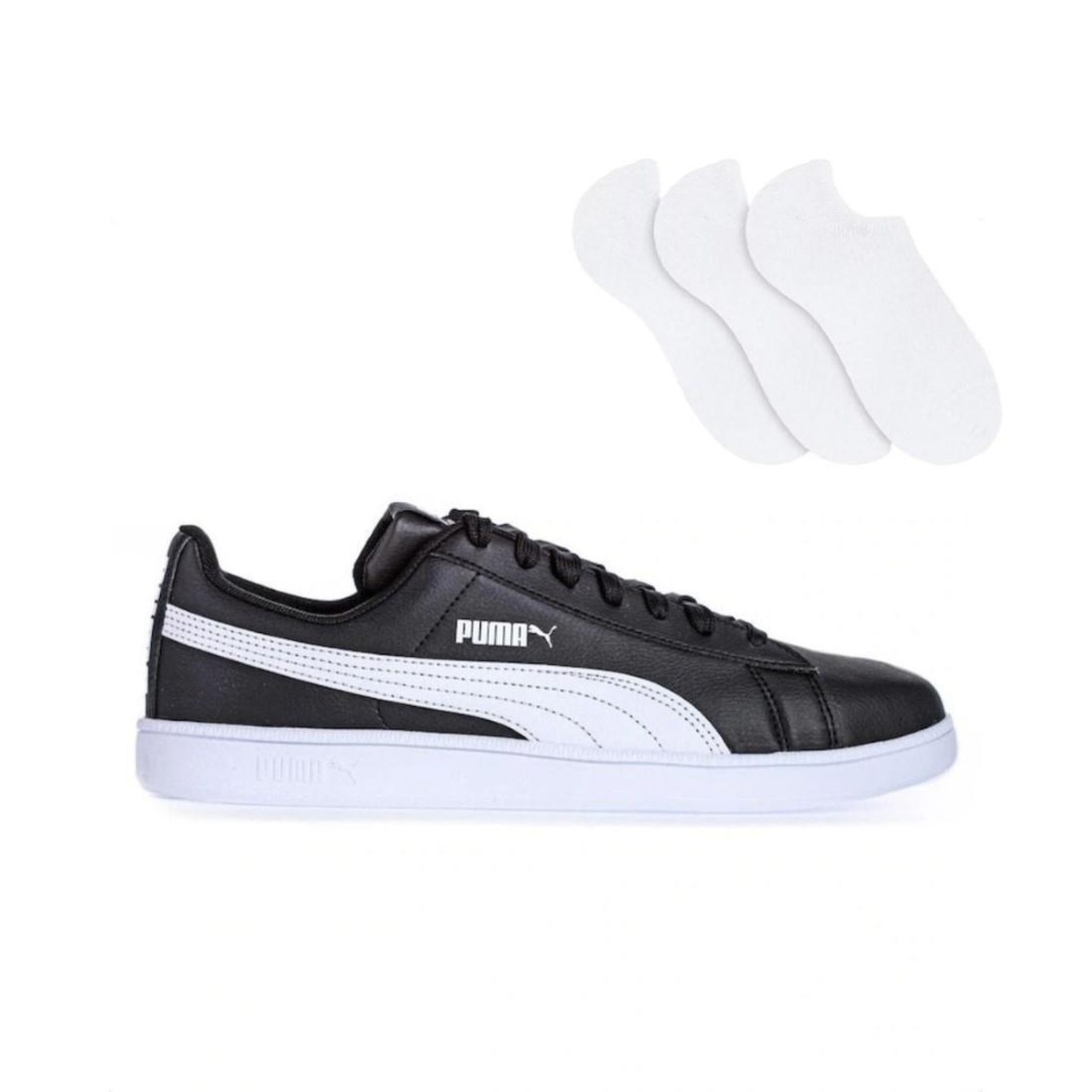 Kit Tênis Puma Up + 3 Pares de Meias - Unissex - Foto 1