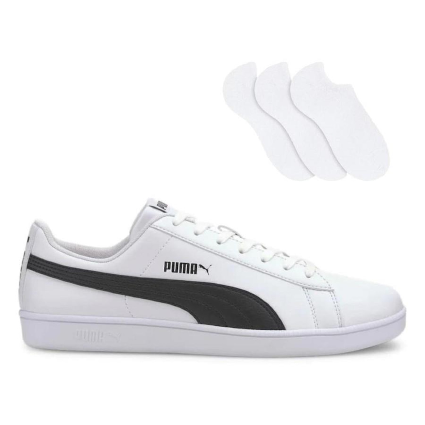 Kit Tênis Puma Up + 3 Pares de Meias - Unissex - Foto 1