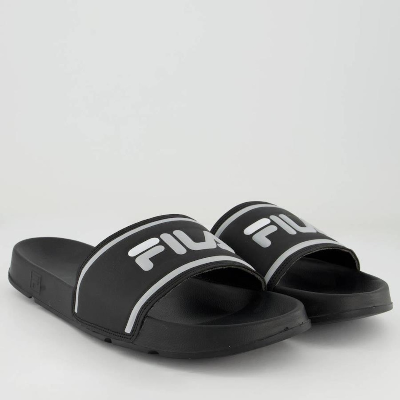 Chinelo Fila Drifter Stripes Logo II Slide - Masculino - Foto 3