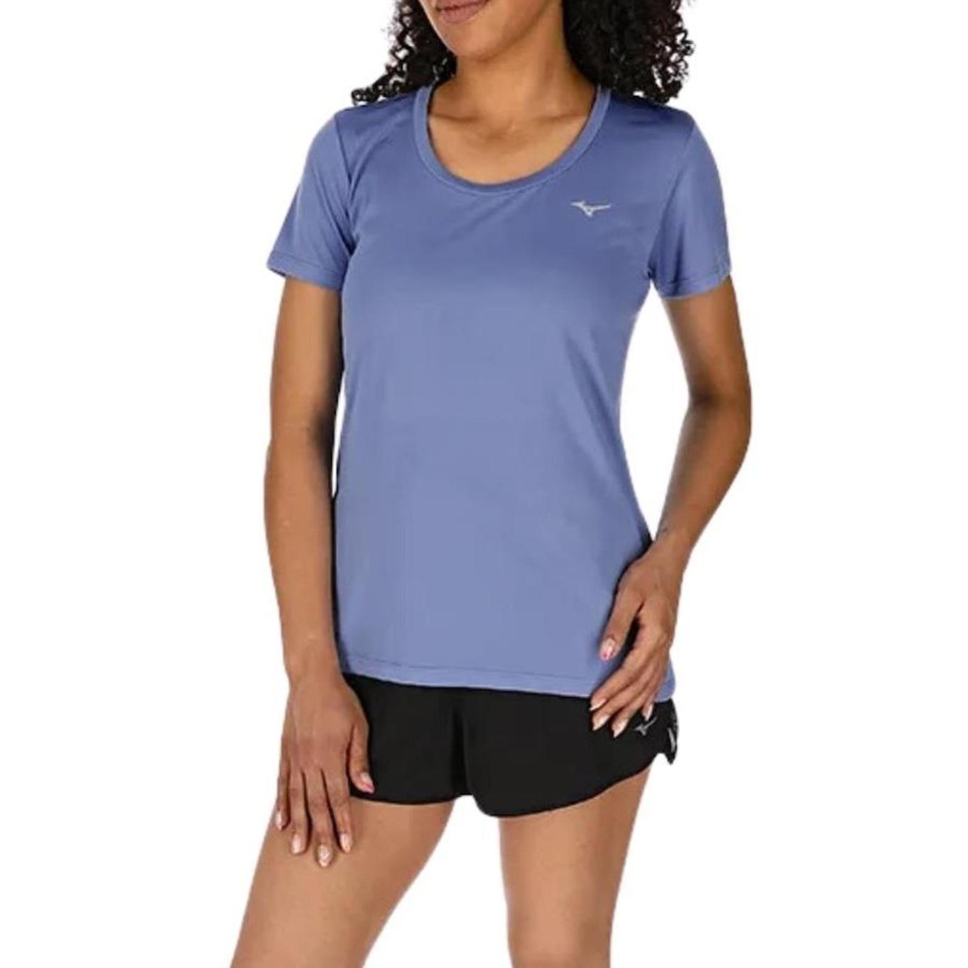 Camiseta Mizuno Nirvana Azul - Feminino - Foto 1