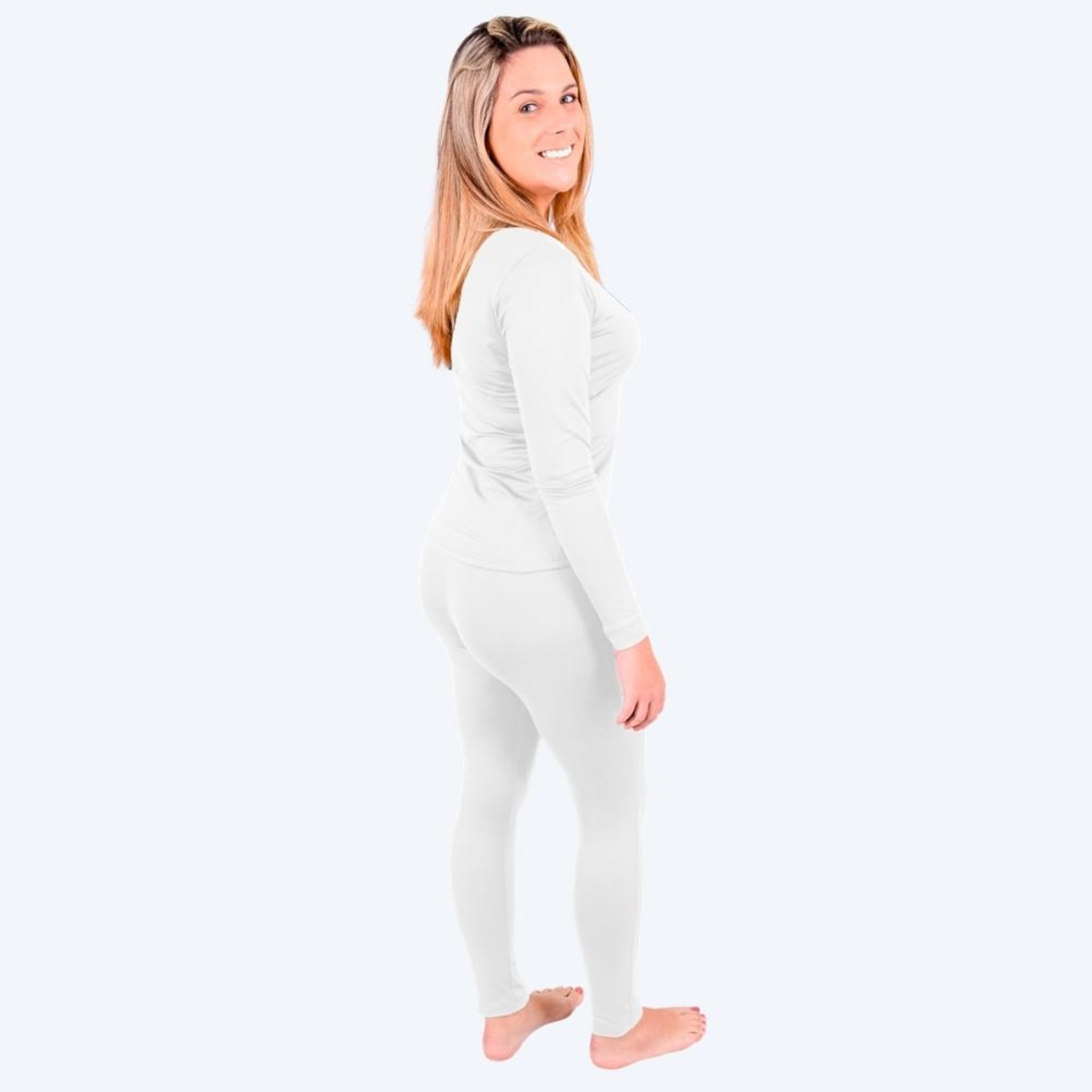 Calça Térmica Segunda Pele Rt Feminino Frio Intenso Viagens Neve Esportes Aventura 250G - Foto 2