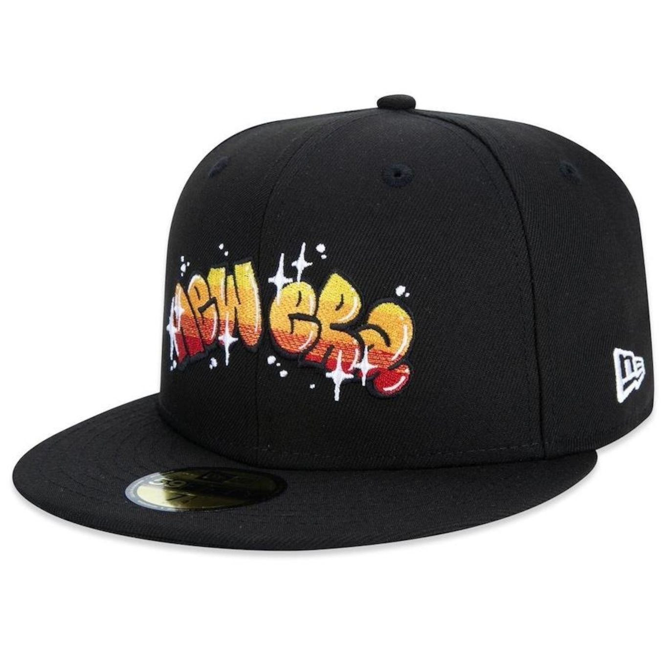 Boné Aba Reta New Era 59Fifty Branded All Hip Hop Origens - Fechado - Masculino - Foto 1