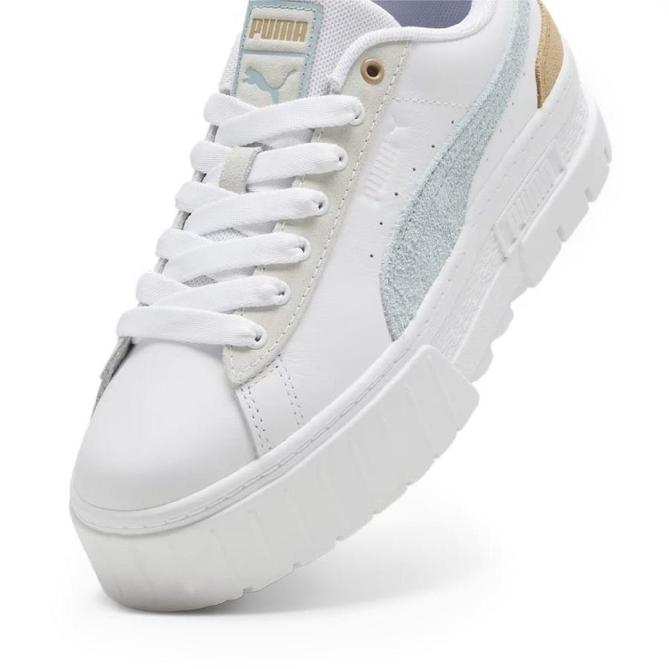 Tênis Puma Mayze Mix White Turquoise - Feminino - Foto 3