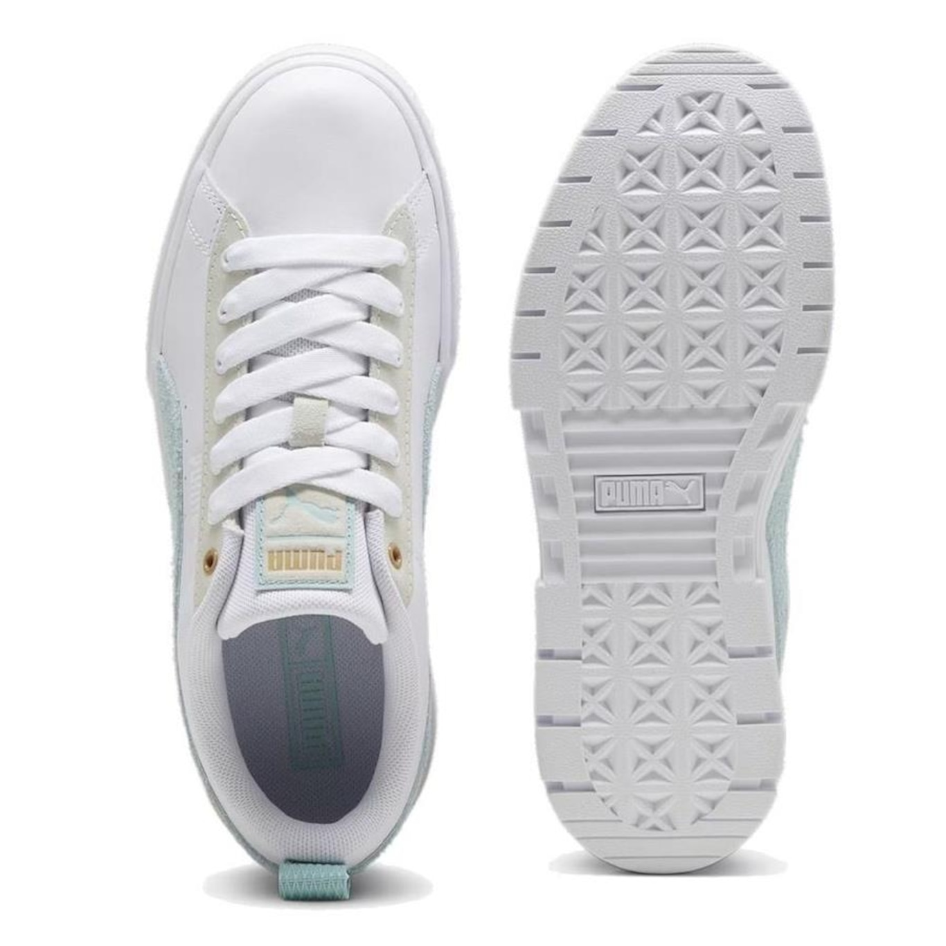 Tênis Puma Mayze Mix White Turquoise - Feminino - Foto 4