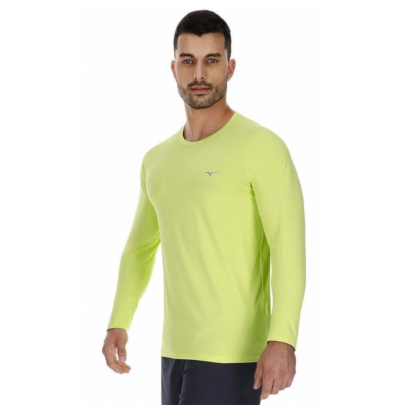 Camiseta Mizuno Manga Longa Pro Uv +50 - Masculina - Foto 1