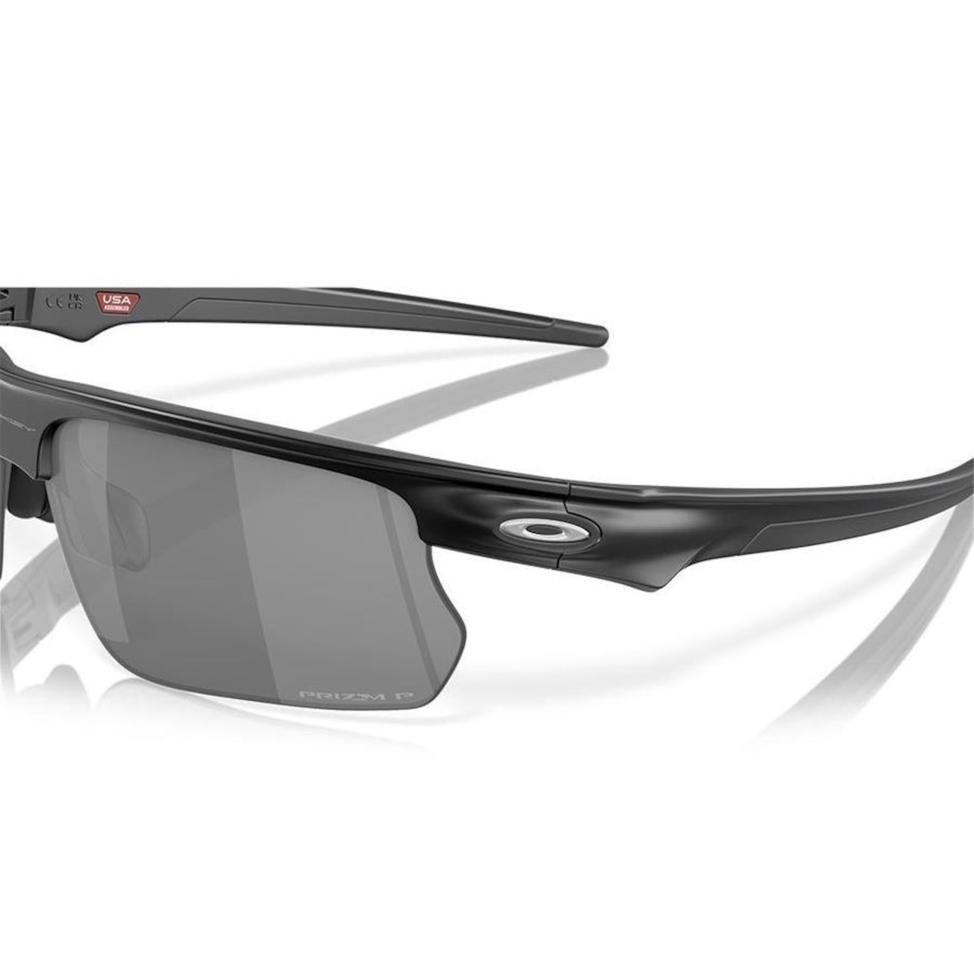 Óculos de Sol Unissex Oakley Bisphaera Matte Black Prizm Black Polarized - Foto 4