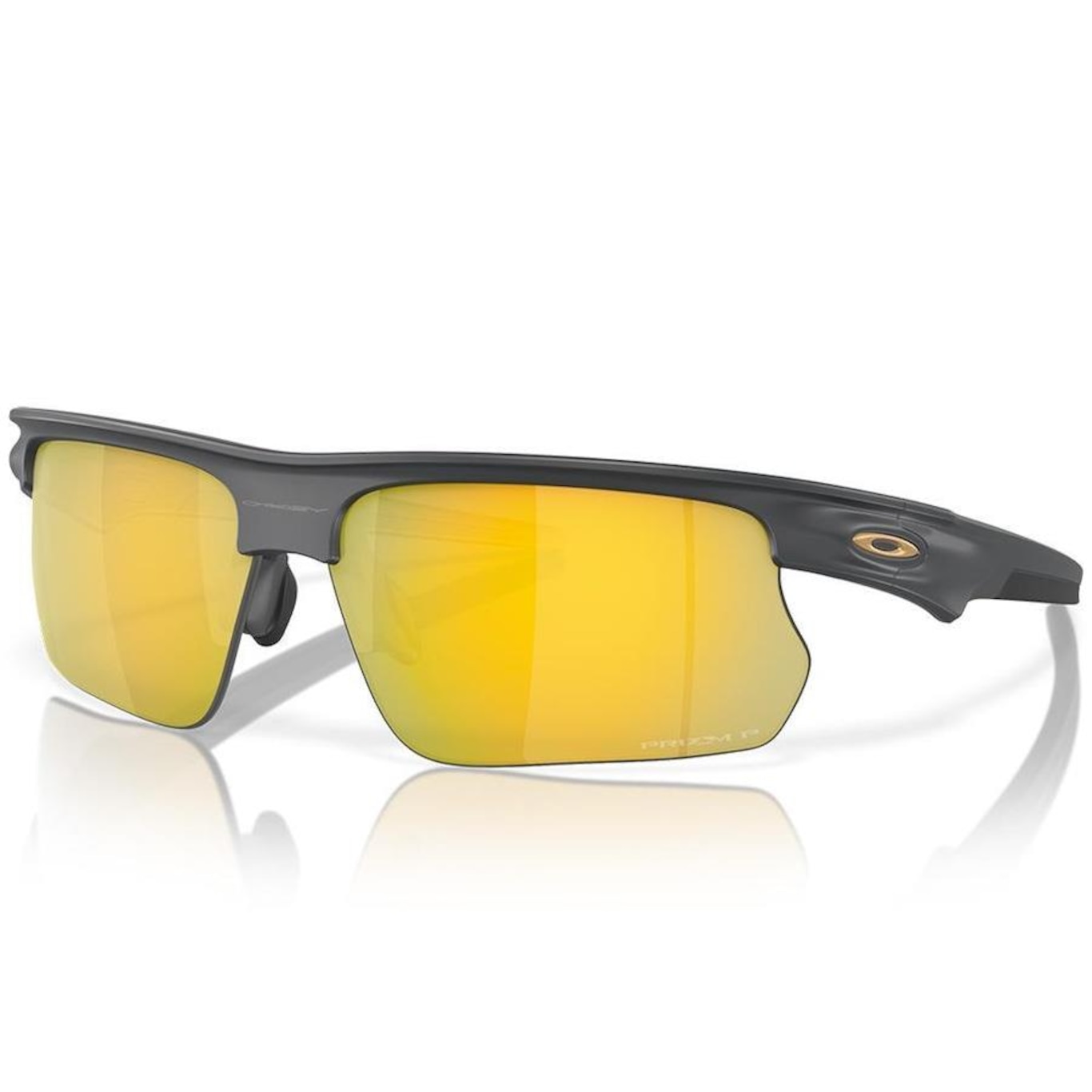 Óculos de Sol Unissex Oakley Bisphaera Matte Carbon Prizm 24K Polarized - Foto 1