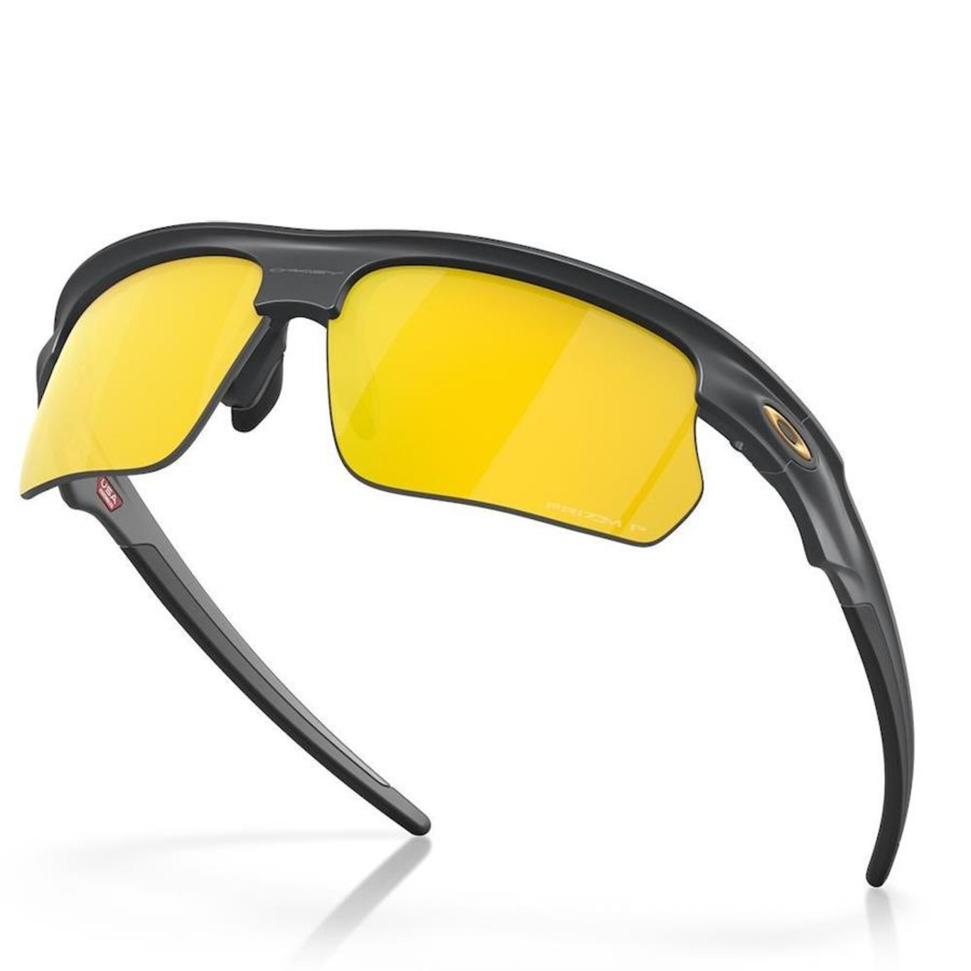 Óculos de Sol Unissex Oakley Bisphaera Matte Carbon Prizm 24K Polarized - Foto 3