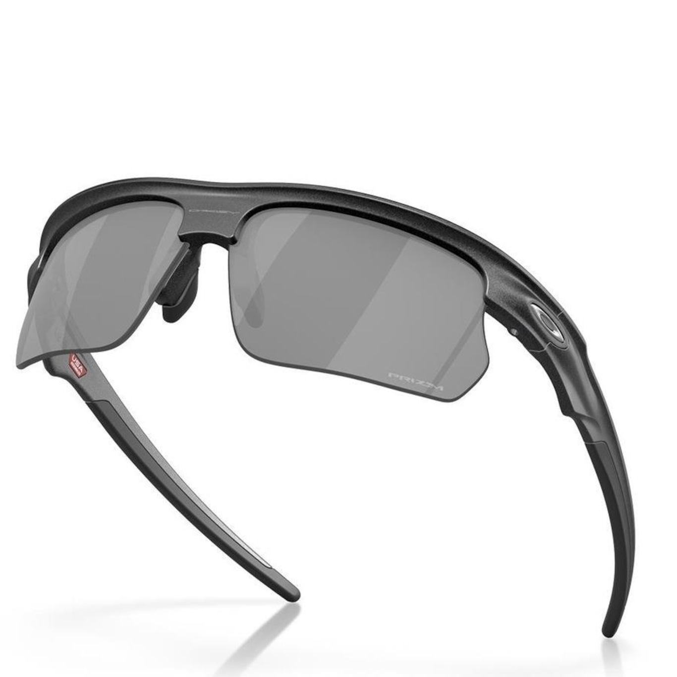 Óculos de Sol Unissex Oakley Bisphaera Steel Prizm Black - Foto 6