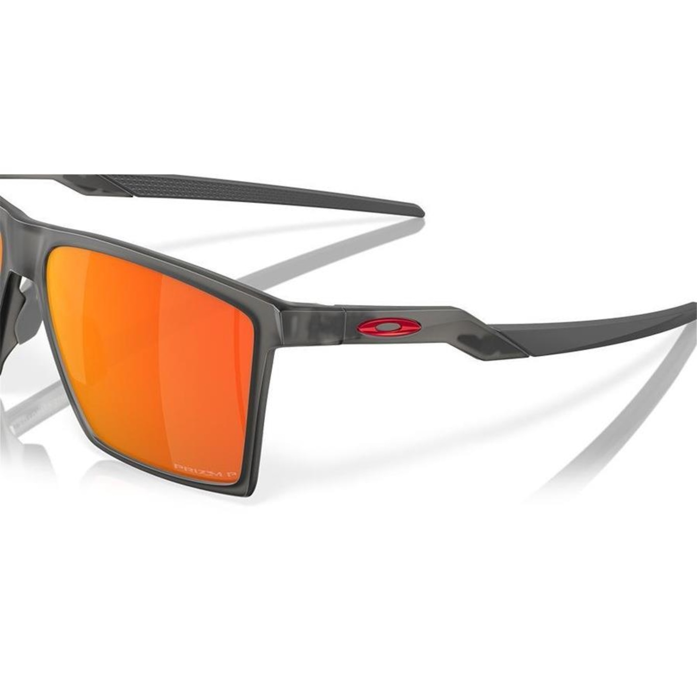 Óculos de Sol Unissex Oakley Futurity Sun Satin Grey Smoke 0457 - Foto 6