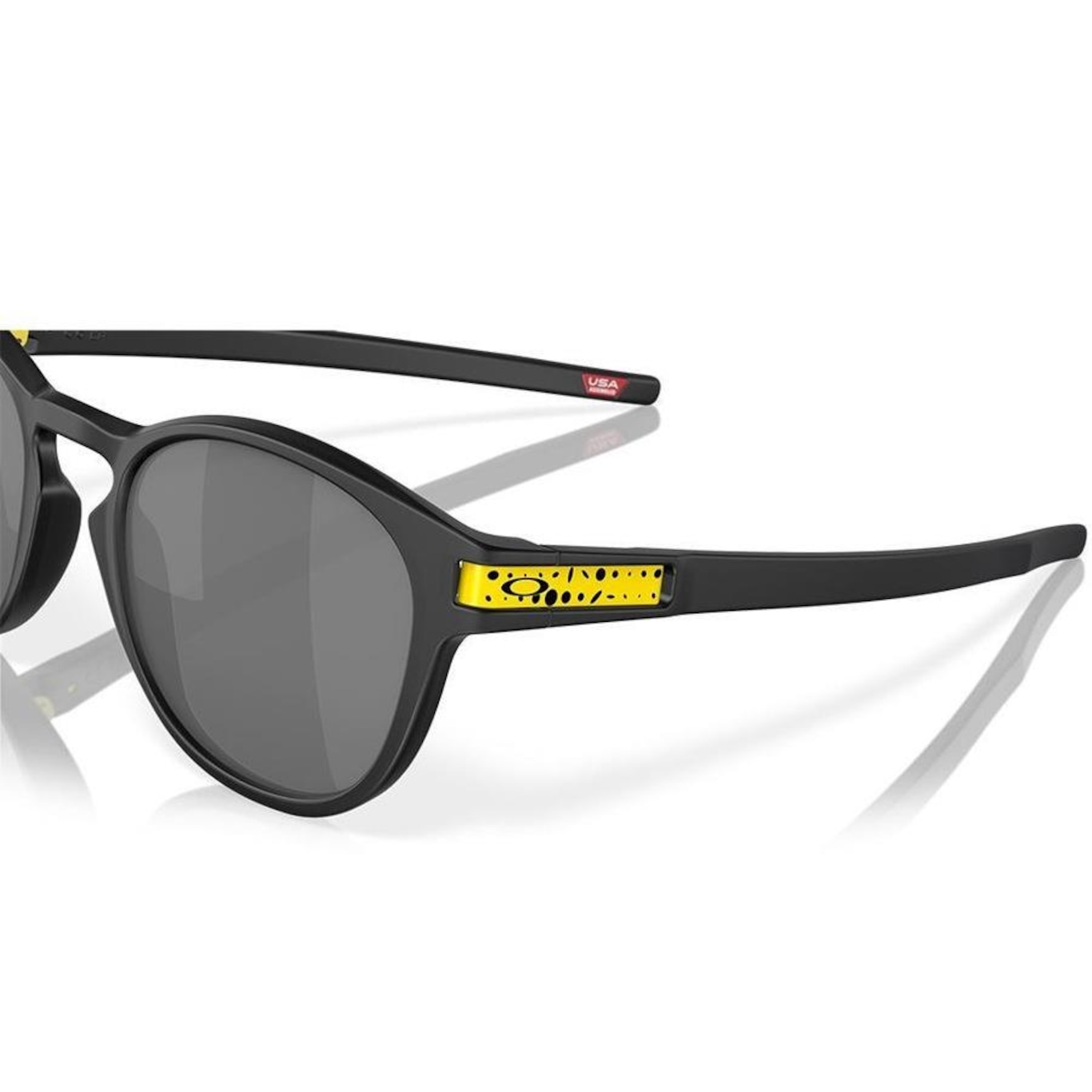 Óculos de Sol Unissex Oakley Latch Matte Black Ink Prizm Black - Foto 6