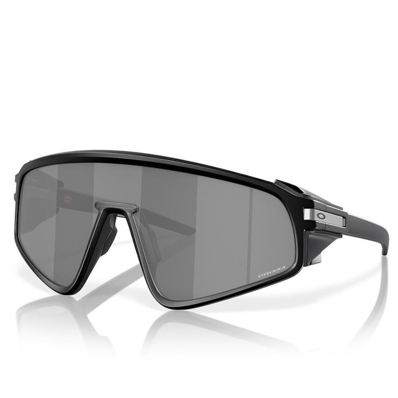 Óculos de Sol Unissex Oakley Latch Panel Matte Black Prizm Black - Foto 1