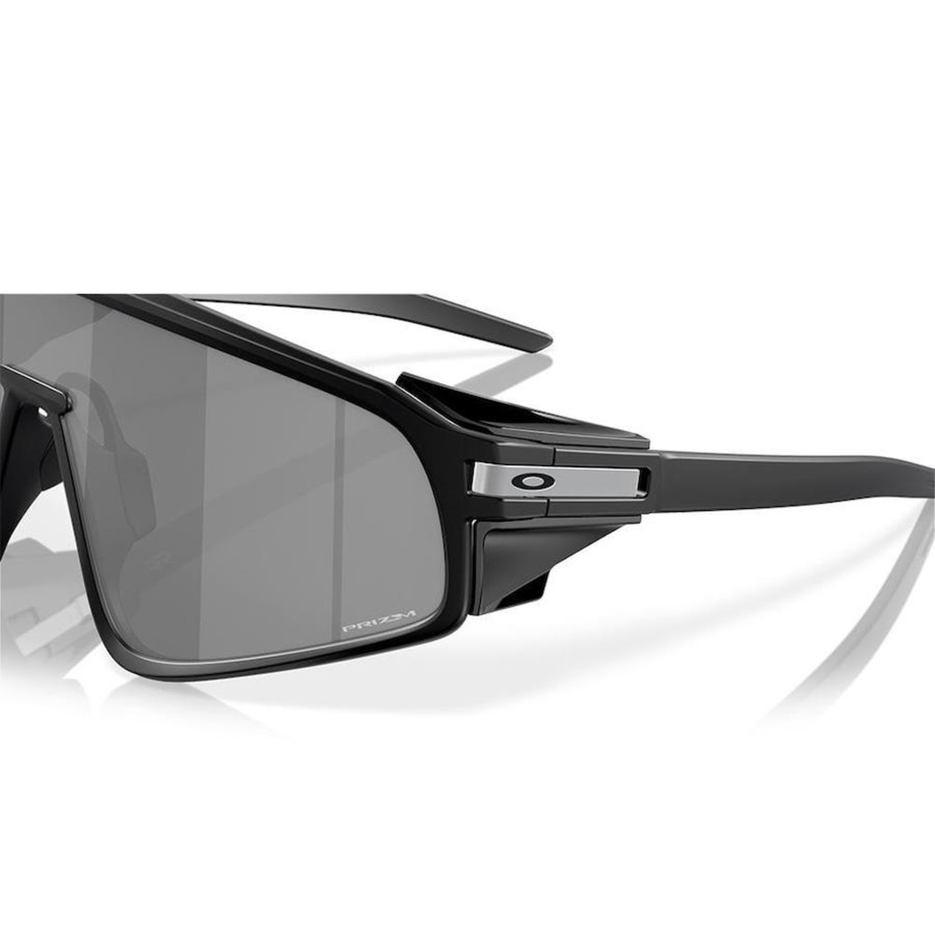 Óculos de Sol Unissex Oakley Latch Panel Matte Black Prizm Black - Foto 3