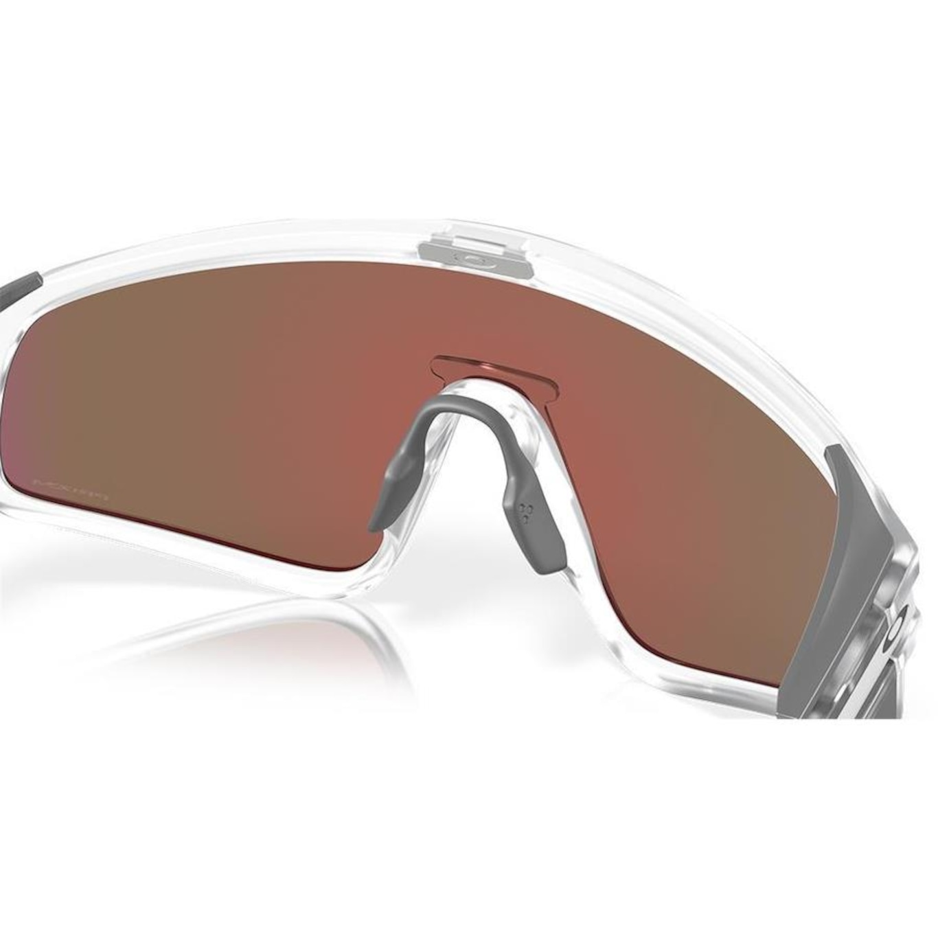 Óculos de Sol Unissex Oakley Latch Panel Matte Clear Prizm Violet - Foto 2