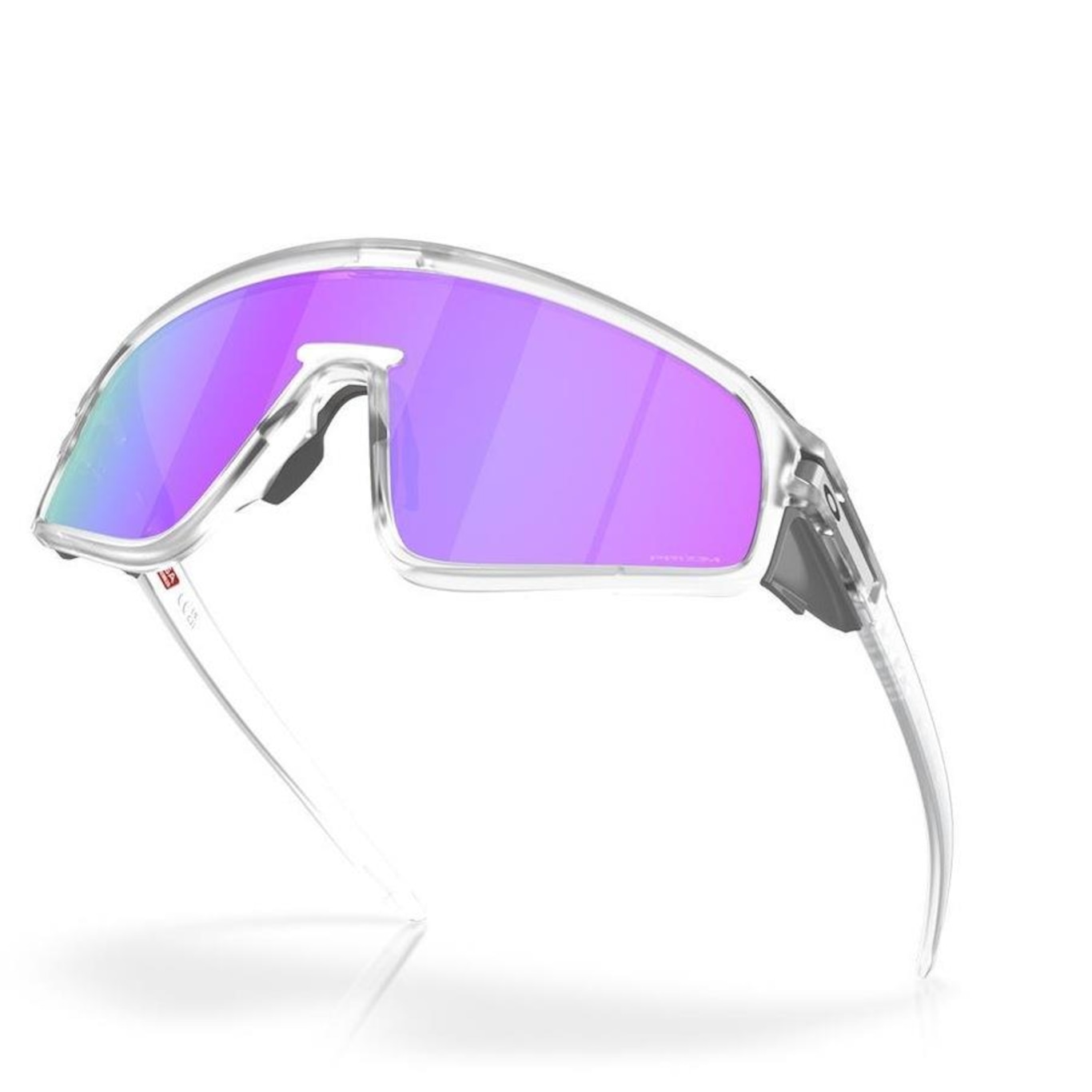 Óculos de Sol Unissex Oakley Latch Panel Matte Clear Prizm Violet - Foto 6