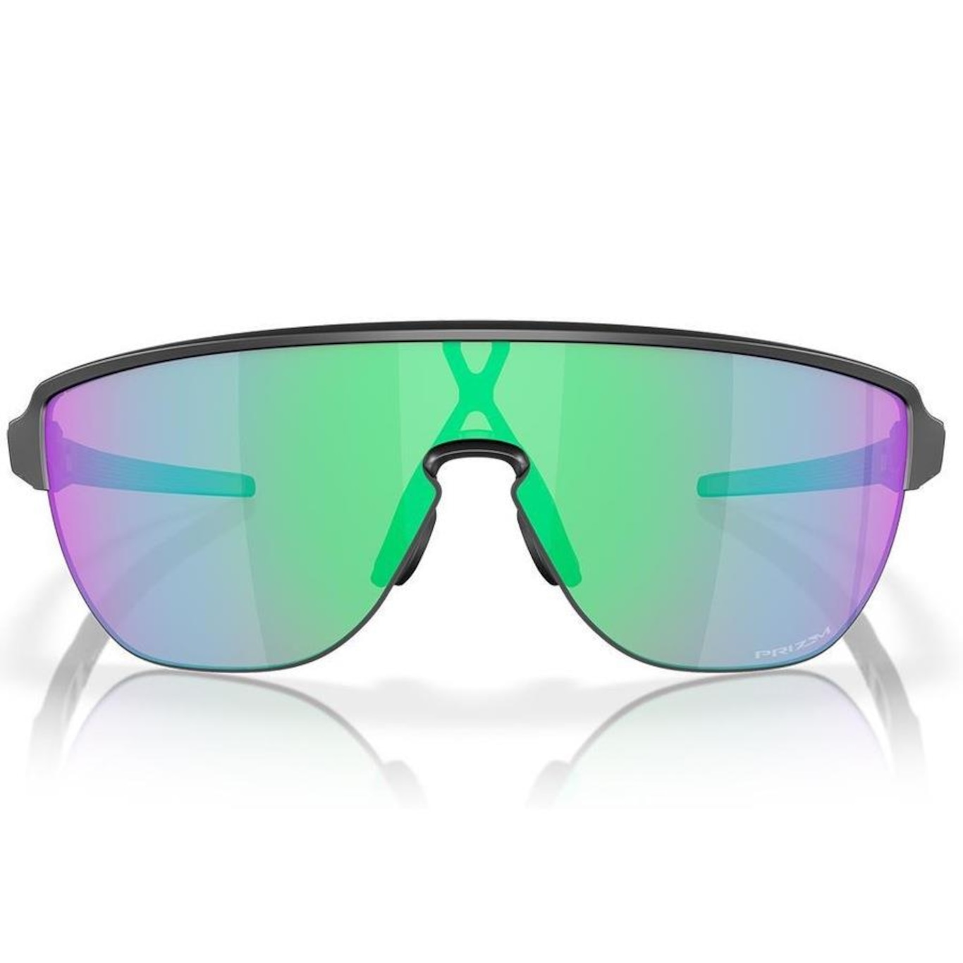 Óculos de Sol Unissex Oakley Corridor Matte Black Ink Prizm Golf - Foto 4