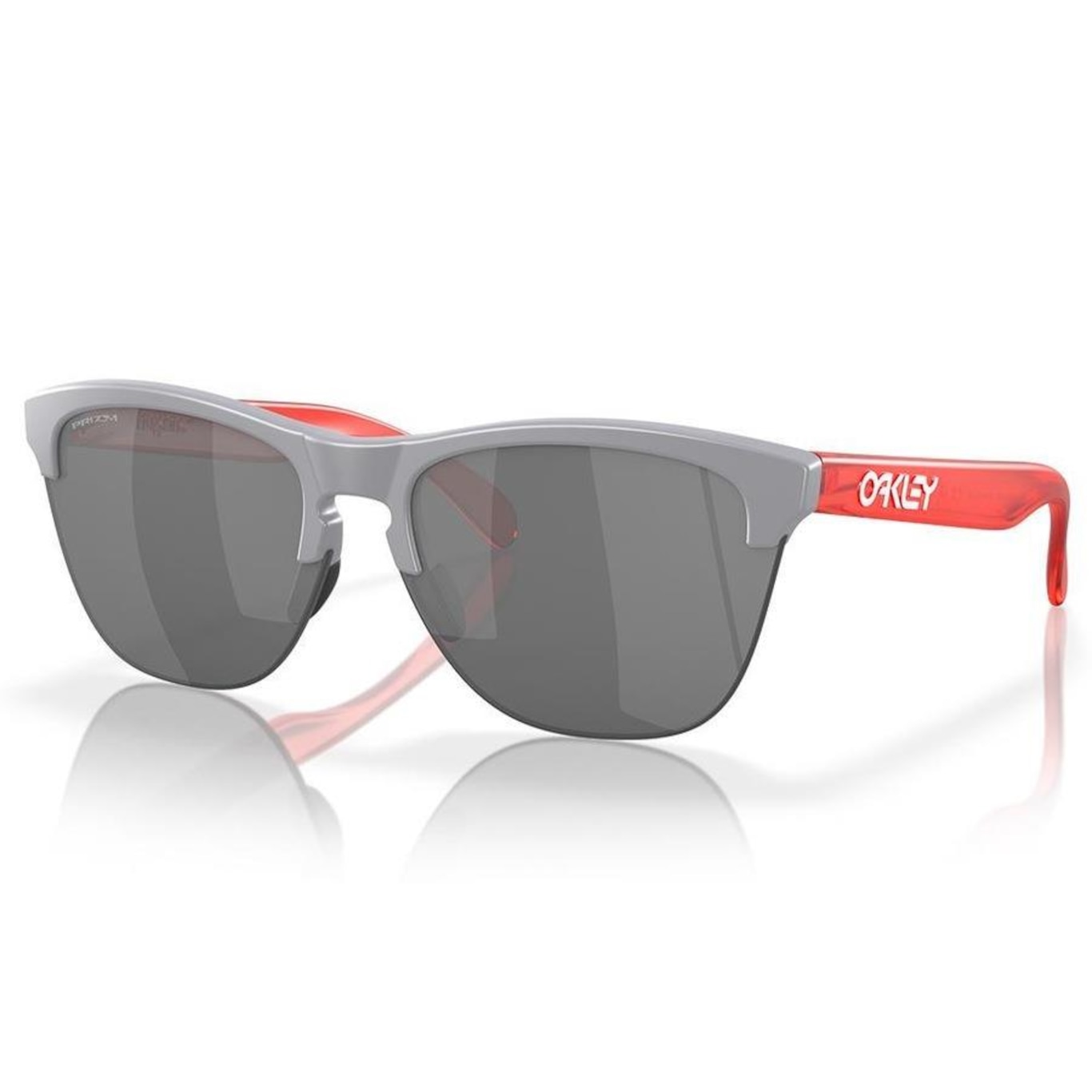 Óculos de Sol Unissex Oakley Frogskins Lite Matte Fog Prizm Black - Foto 1