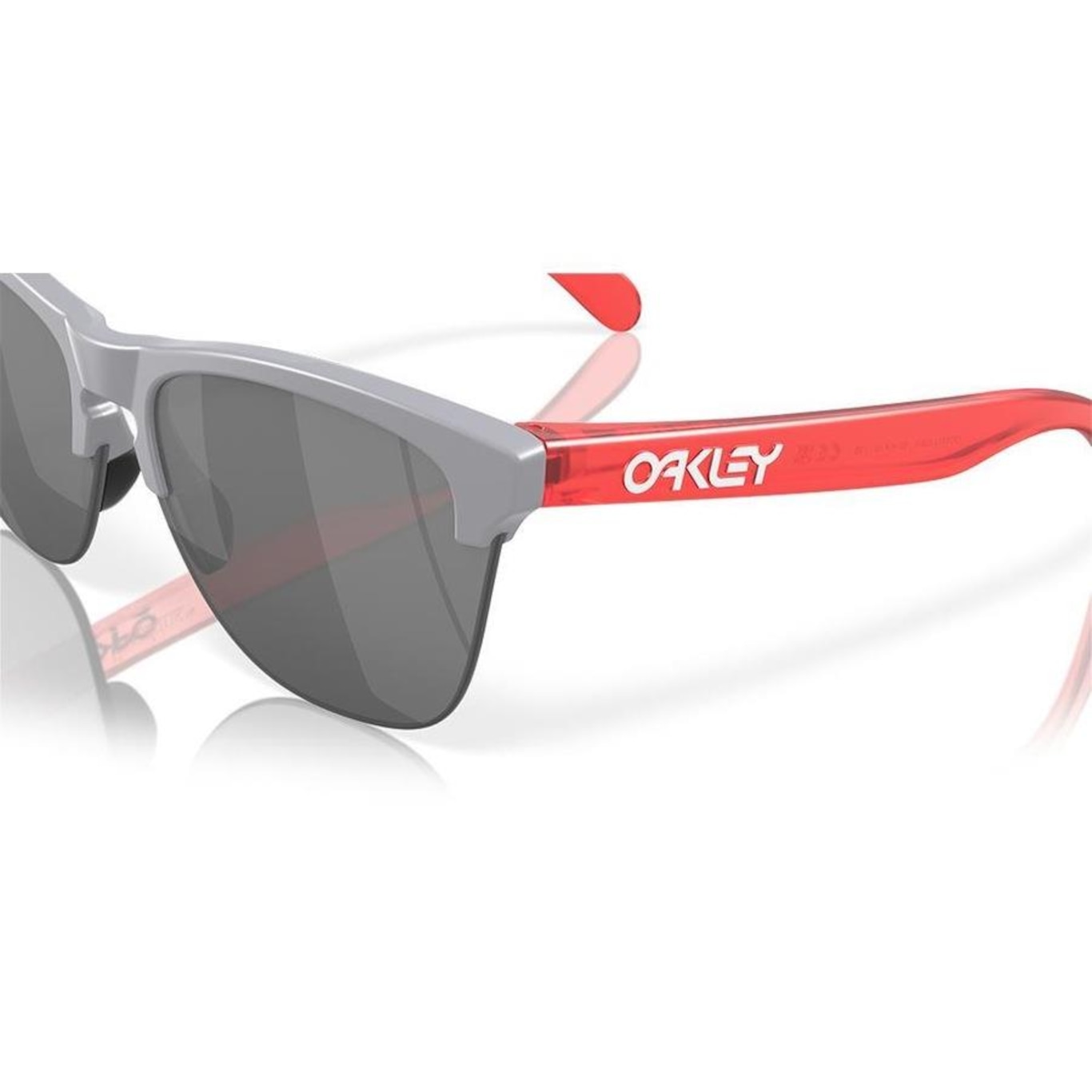 Óculos de Sol Unissex Oakley Frogskins Lite Matte Fog Prizm Black - Foto 2