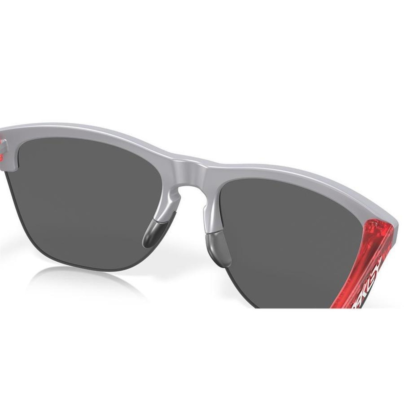 Óculos de Sol Unissex Oakley Frogskins Lite Matte Fog Prizm Black - Foto 3