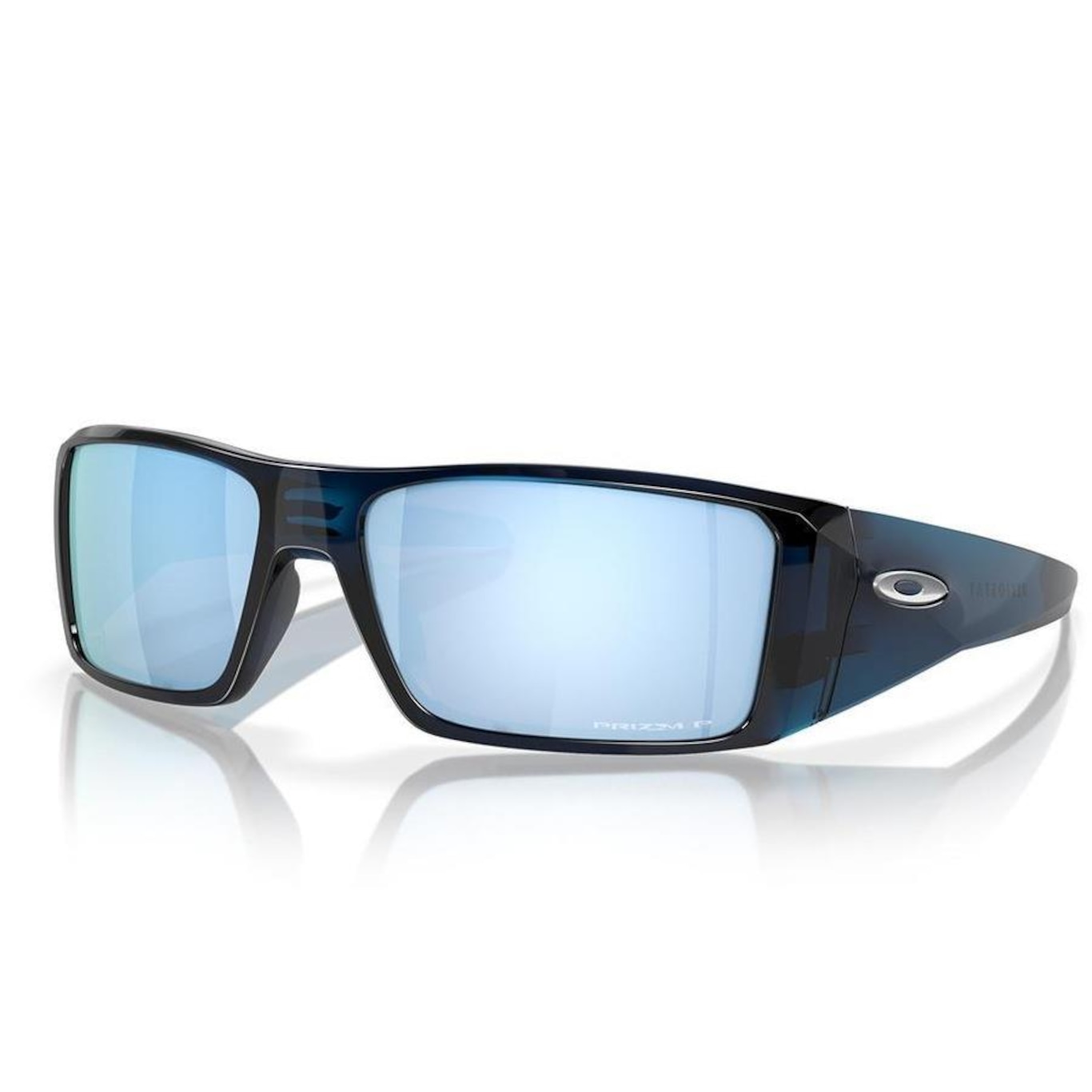 Óculos de Sol Unissex Oakley Heliostat Transparent Poseidon 1461 - Foto 1