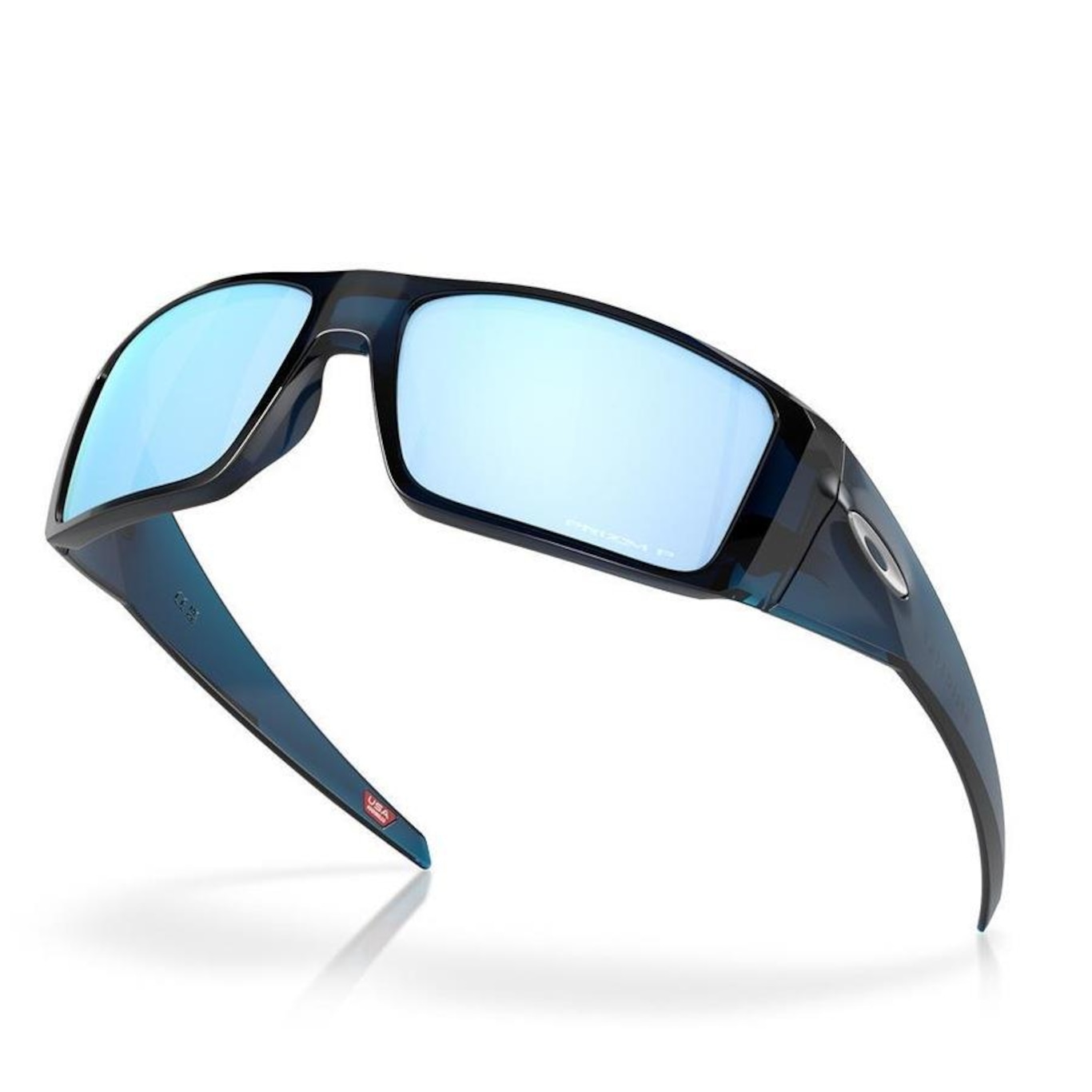 Óculos de Sol Unissex Oakley Heliostat Transparent Poseidon 1461 - Foto 6