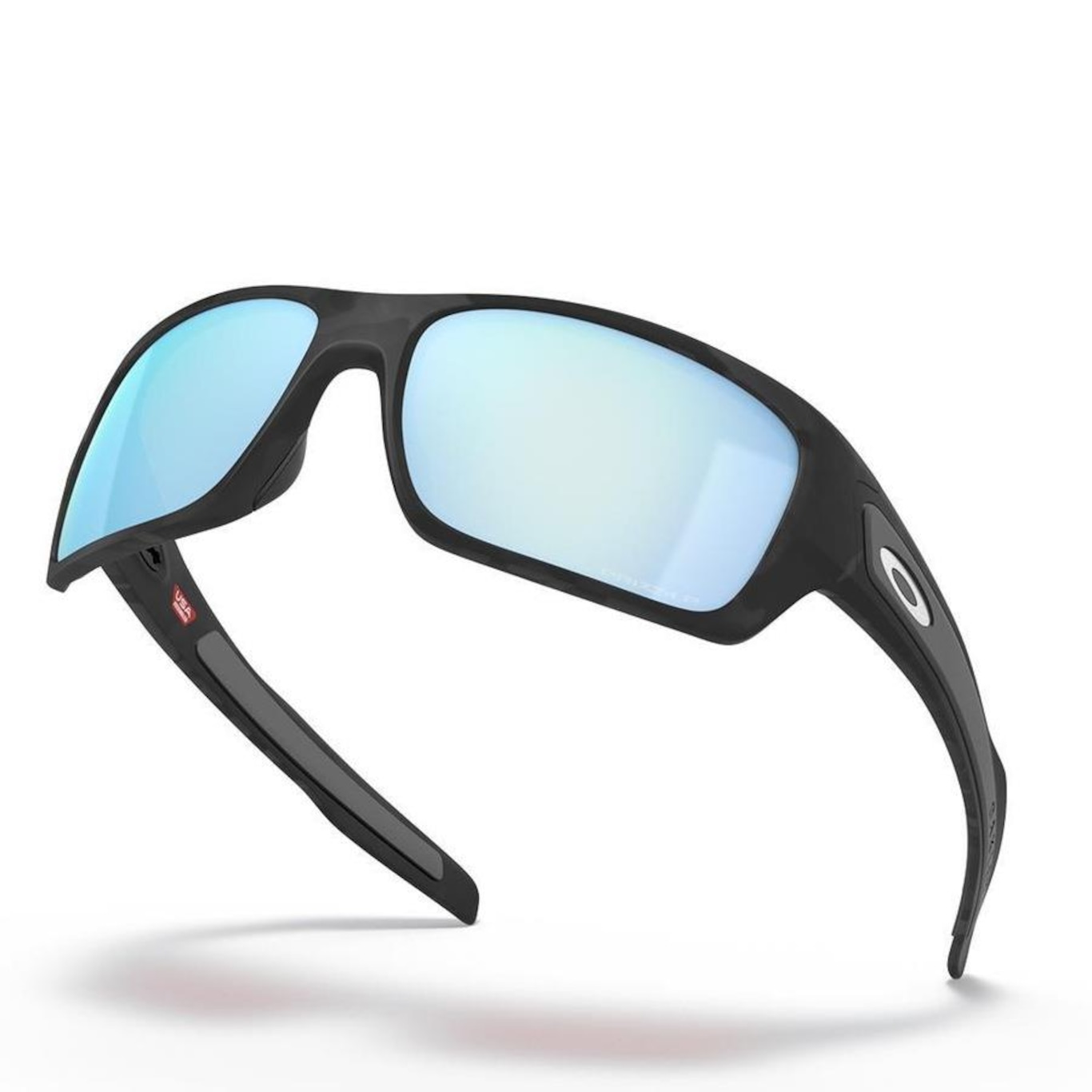 Óculos de Sol Unissex Oakley Turbine Matte Black Camo 6463 - Foto 4